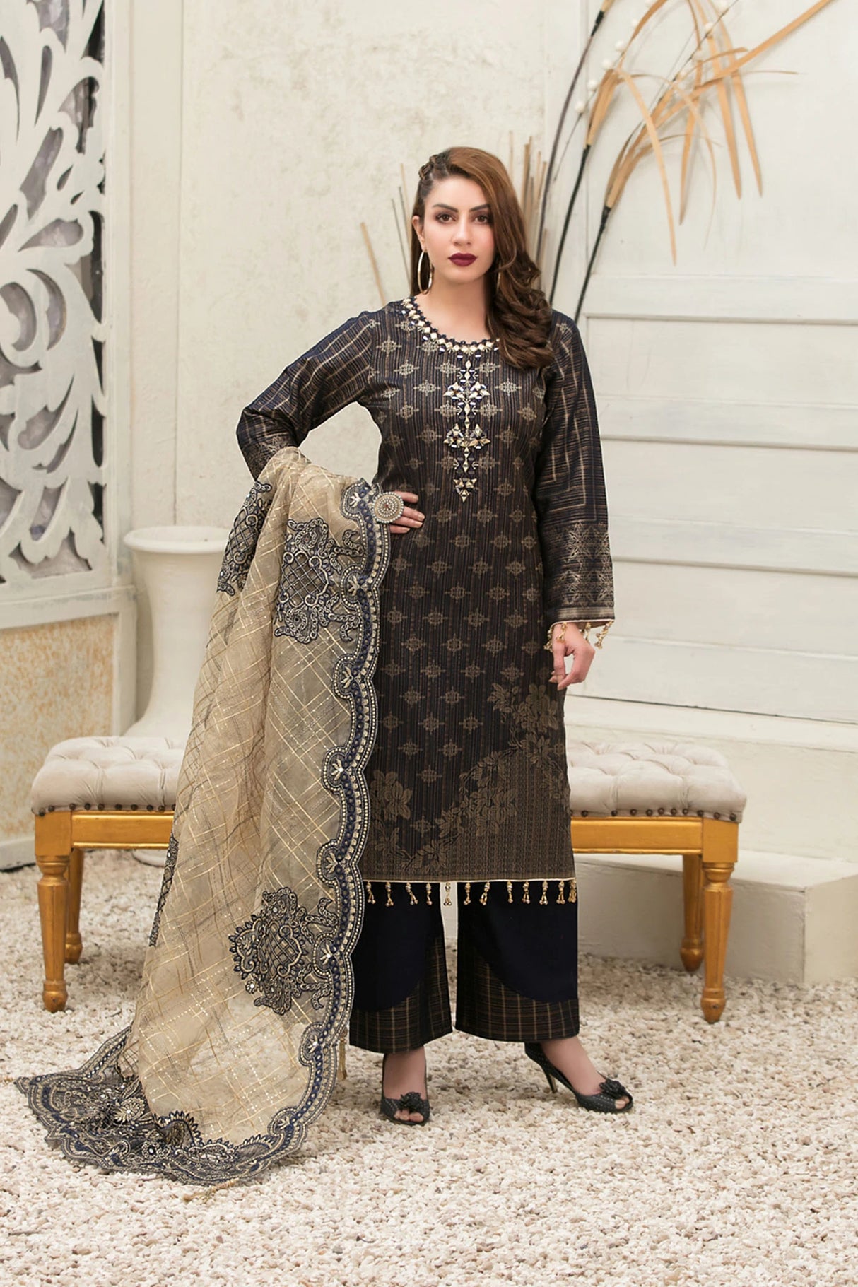 Giselle Printed And Embroidered Lawn Collection By Tawakkal 100% Original