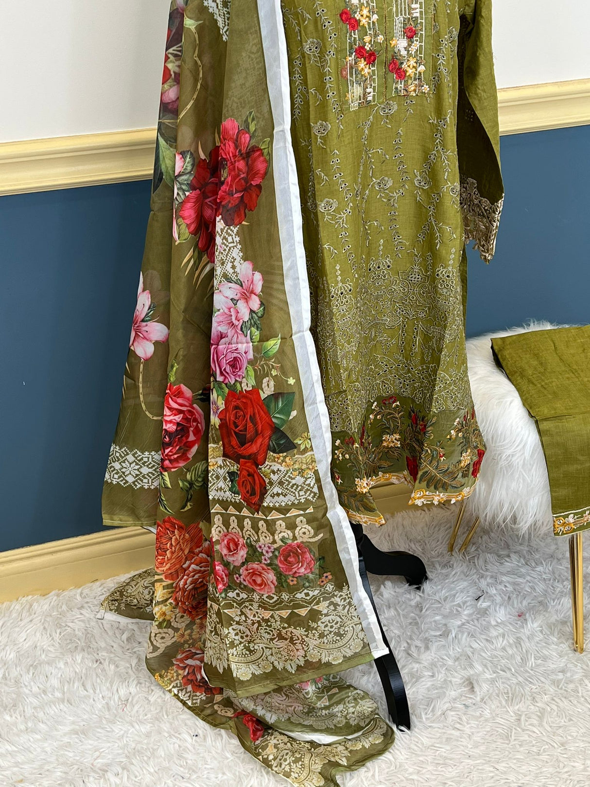 Luxury Embroidered lawn Ready To Ship