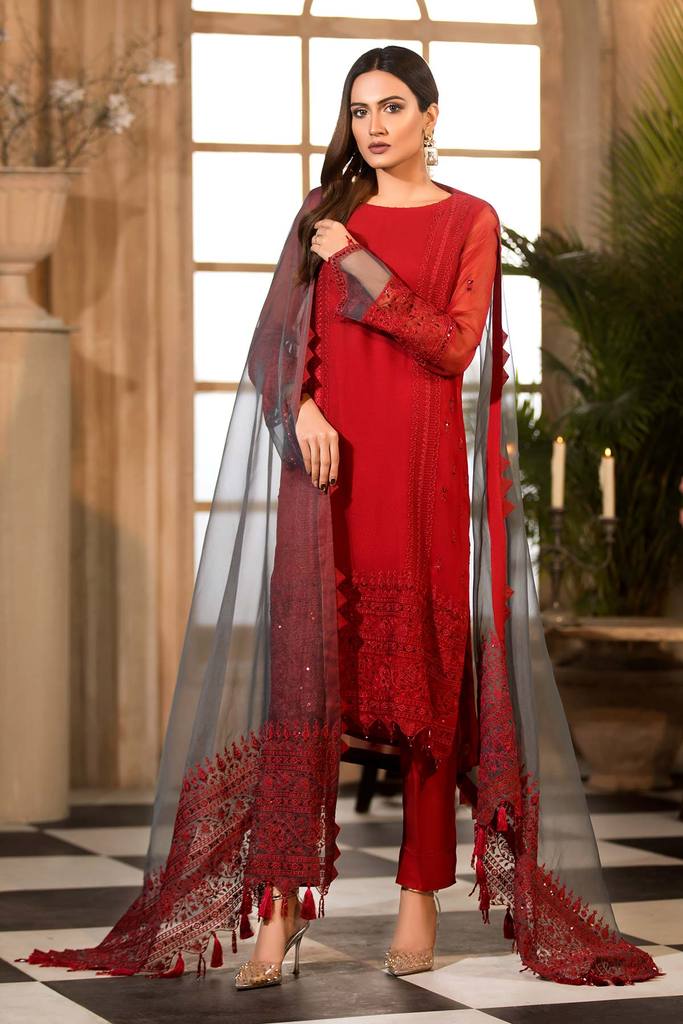Charizma Chimmer Festive Chiffon Collection 2021-100% Original Guaranteed
