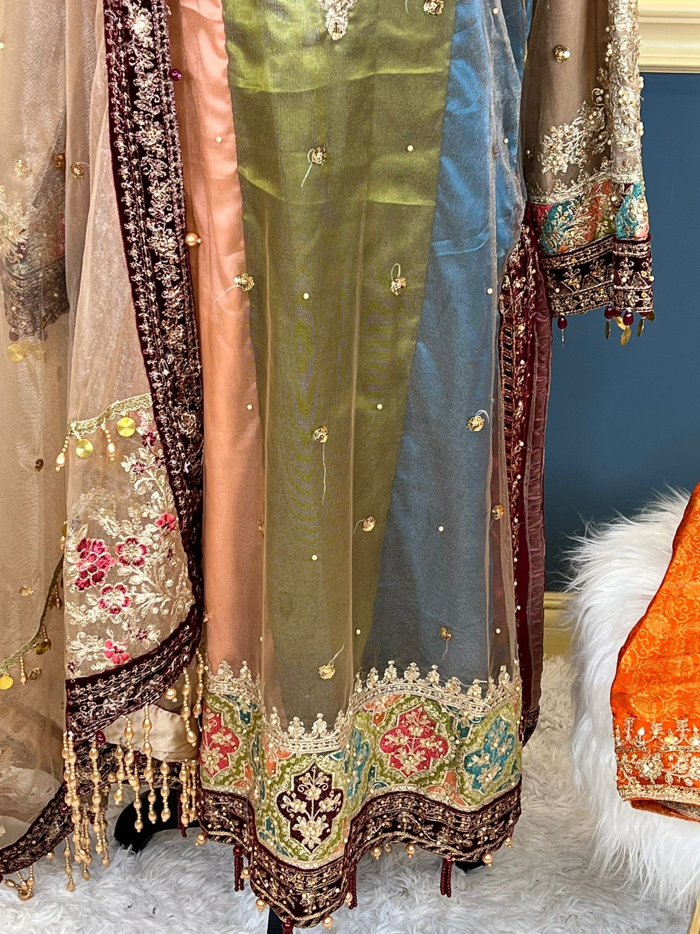 Pakistani Stitched Embroidery Party Wear Dresses Ready To Ship