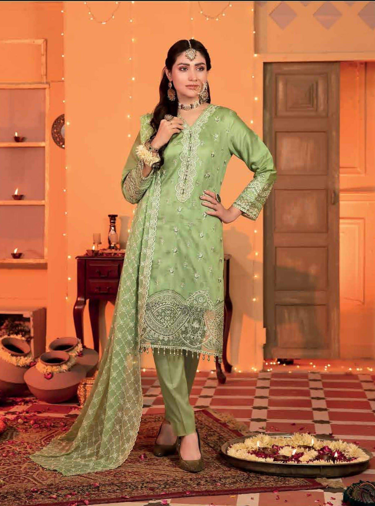 FESTIVE LUXURY By Tawakkal Embroidered Lawn Collection 2021 -100% Original Guaranteed