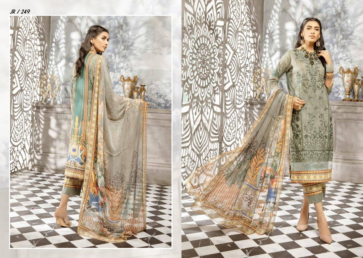 Johra Sophie Final FF Embroidered Lawn Collection-100% Original Guaranteed