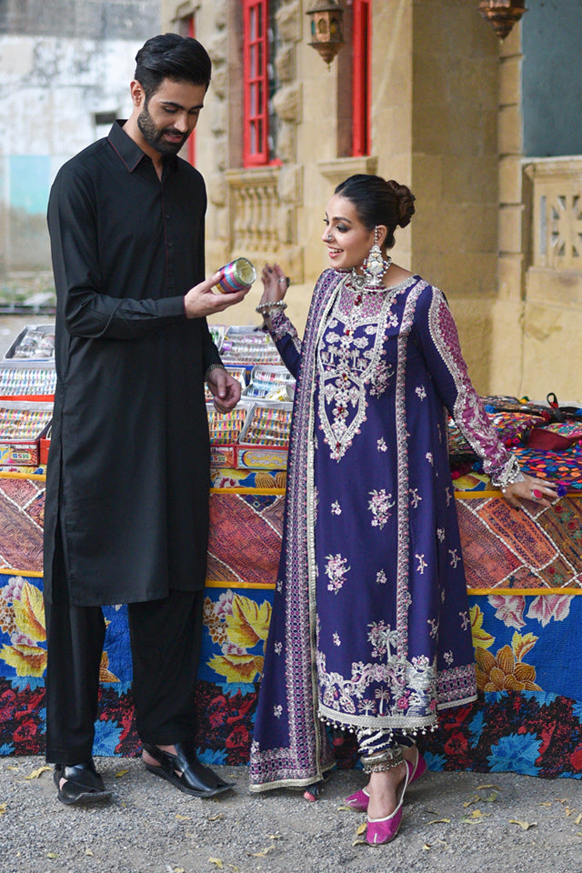 Qalamkar Kashaf Luxury Embroidered Shawl Collection 2022 - 100% Original