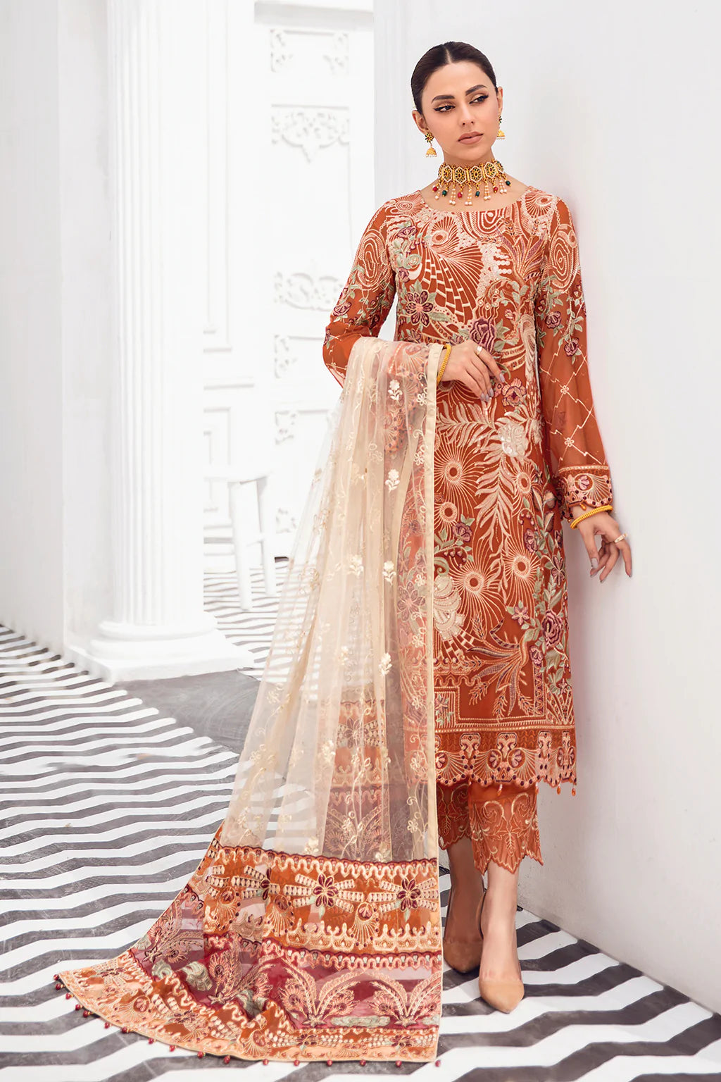 Rangoon By Ramsha Luxury Chiffon Embroidered Collection