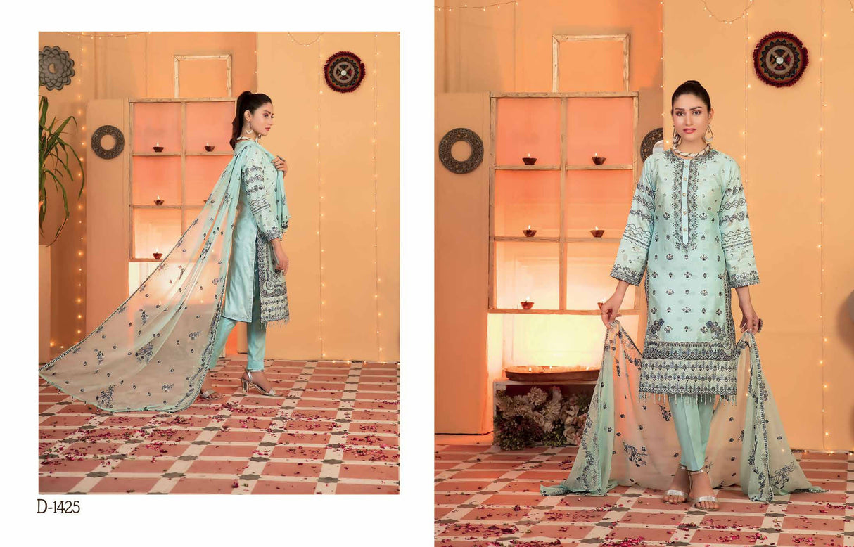 FESTIVE LUXURY By Tawakkal Embroidered Lawn Collection 2021 -100% Original Guaranteed