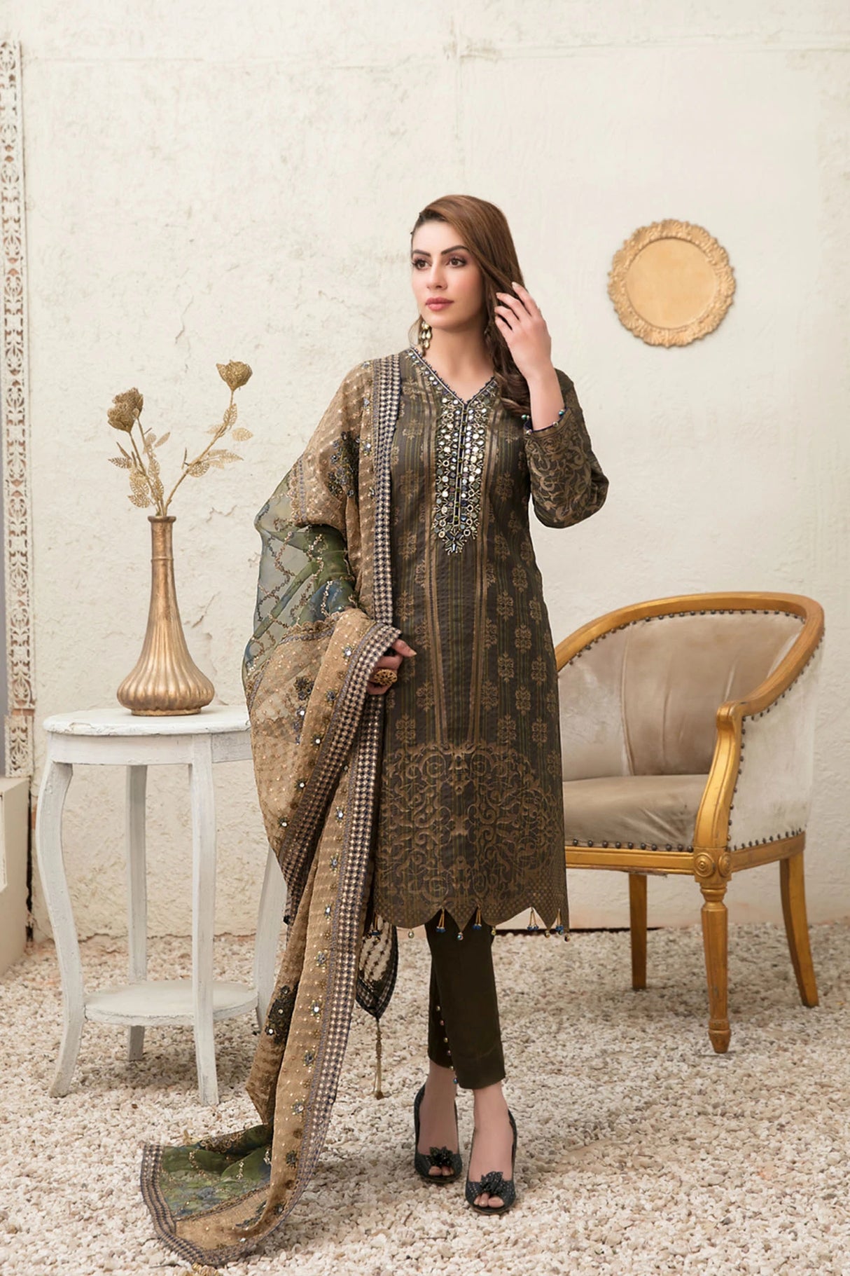 Giselle Printed And Embroidered Lawn Collection By Tawakkal 100% Original