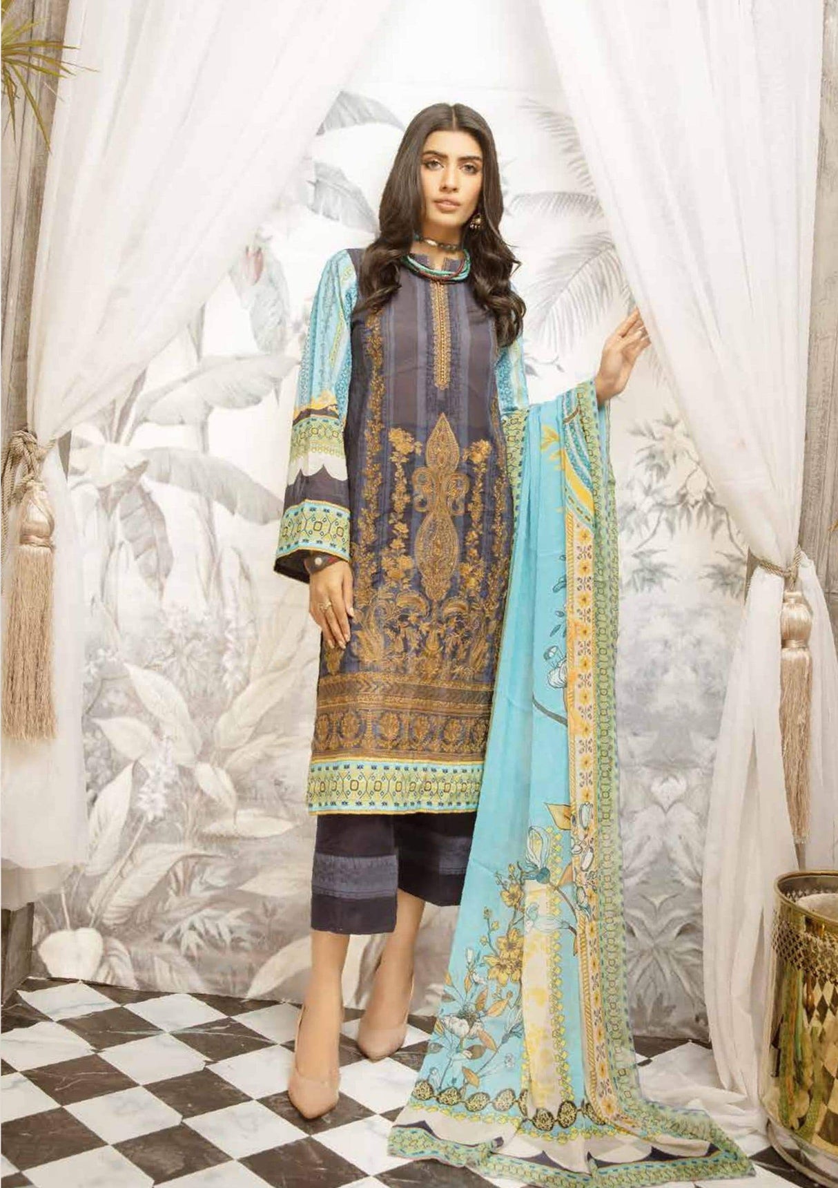 Johra Sophie Final FF Embroidered Lawn Collection-100% Original Guaranteed