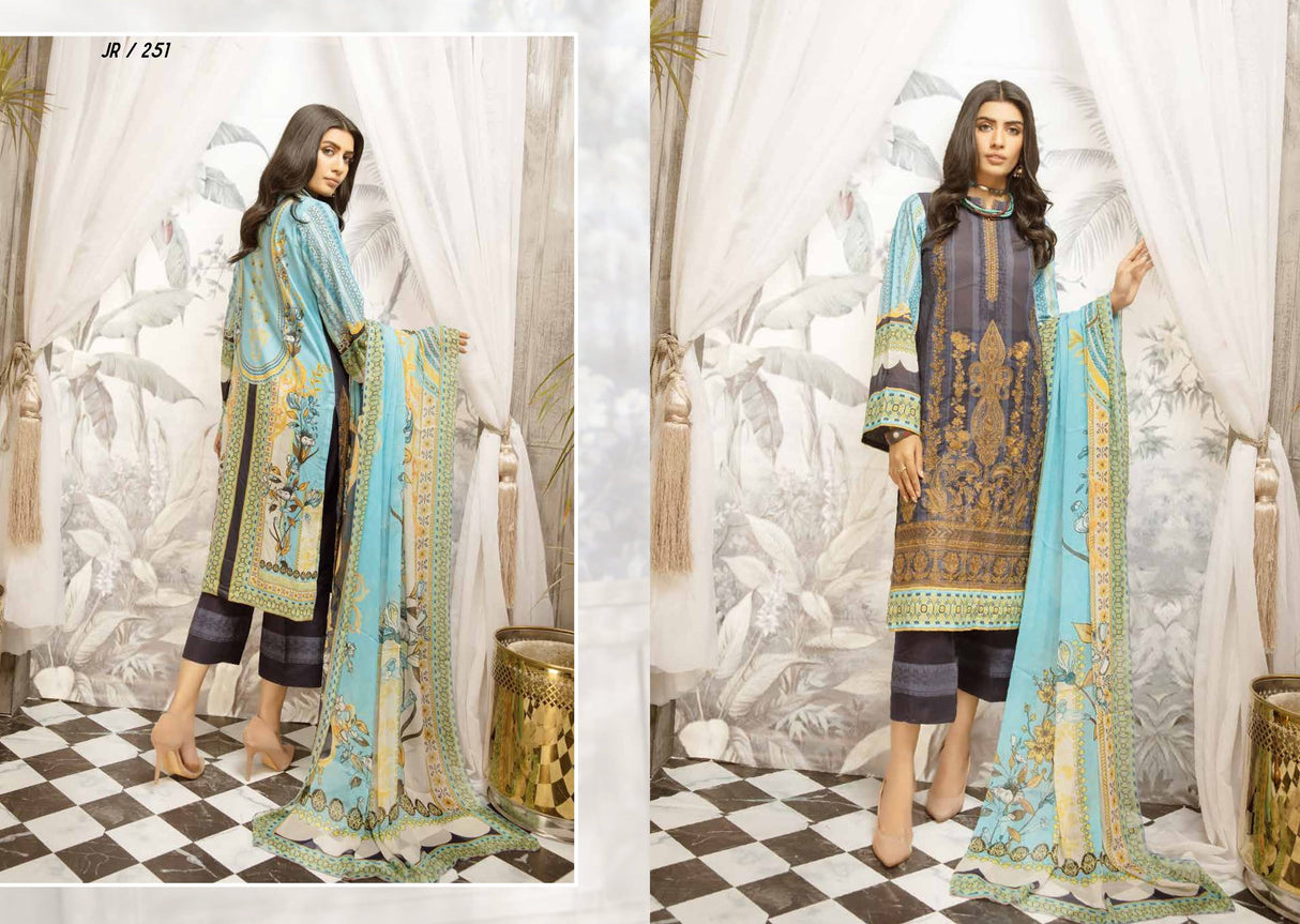 Johra Sophie Final FF Embroidered Lawn Collection-100% Original Guaranteed