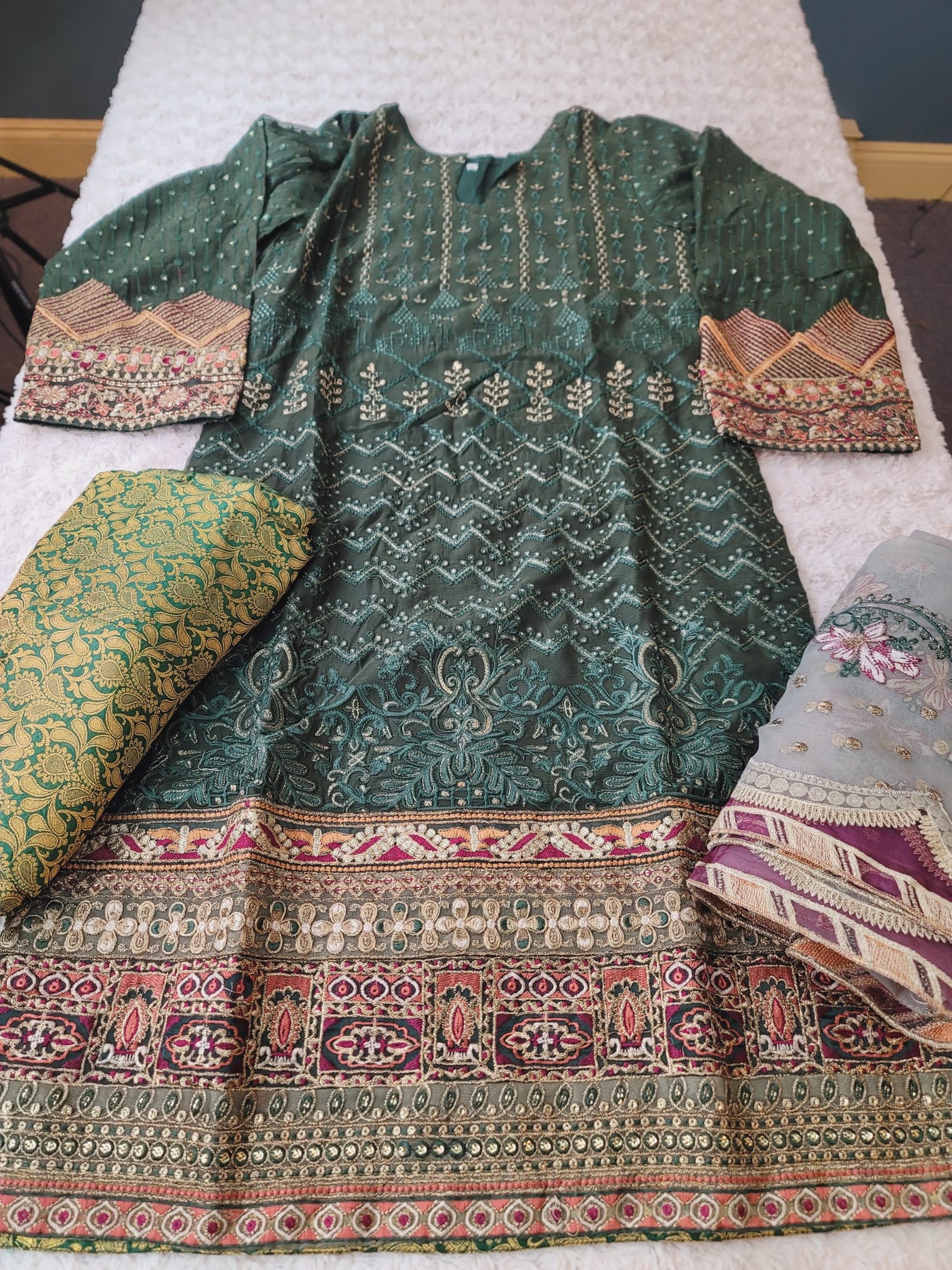 Pakistani Stitched Embroidery Party Wear Dresses Ready To Ship