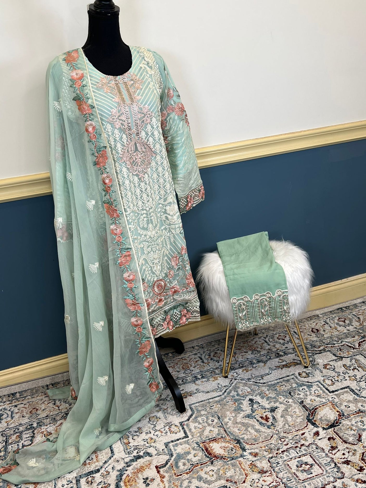Pakistani Embroidered Party wear Ready To Ship