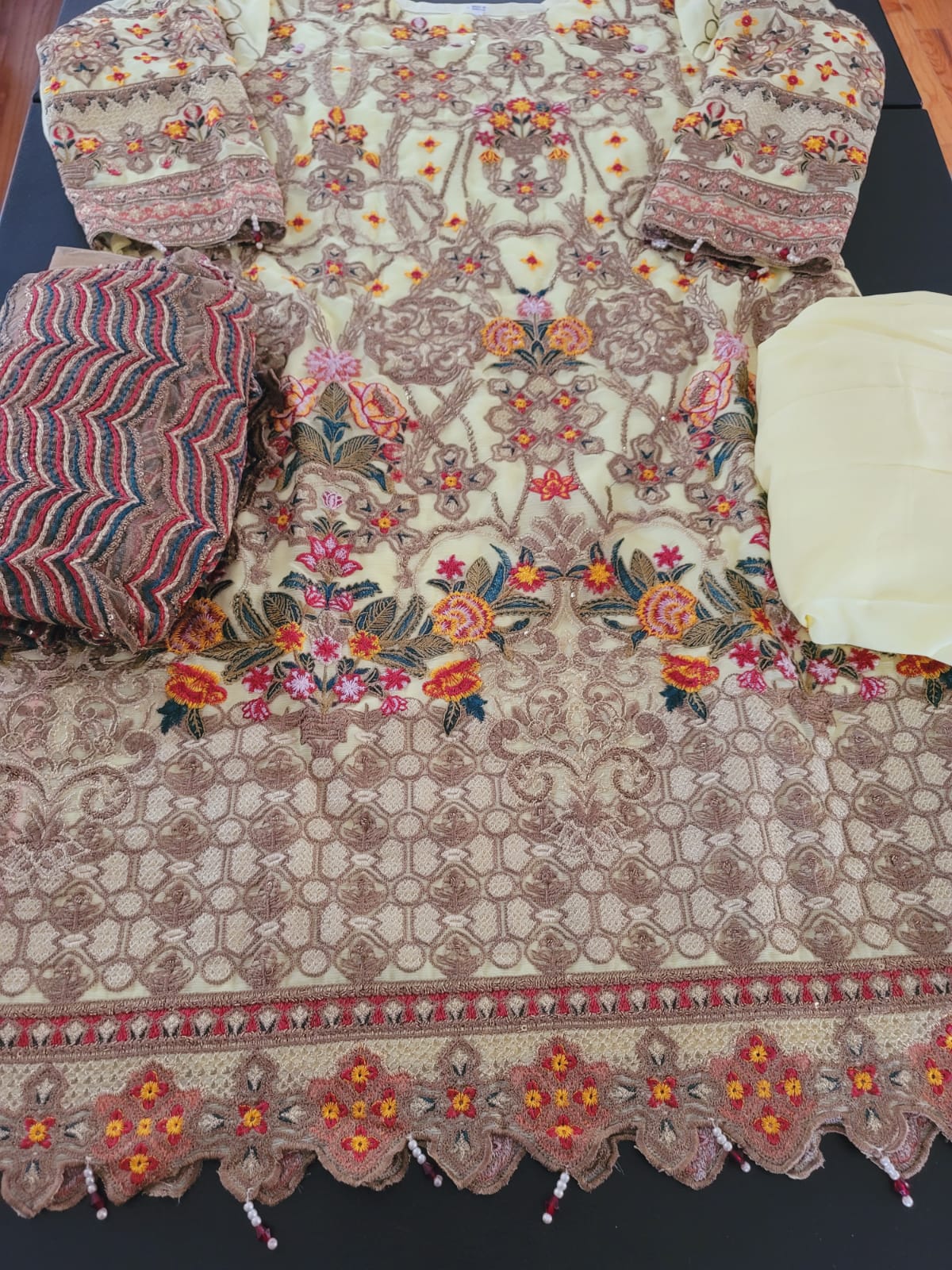 Pakistani Stitched Embroidery Party Wear Dresses Ready To Ship