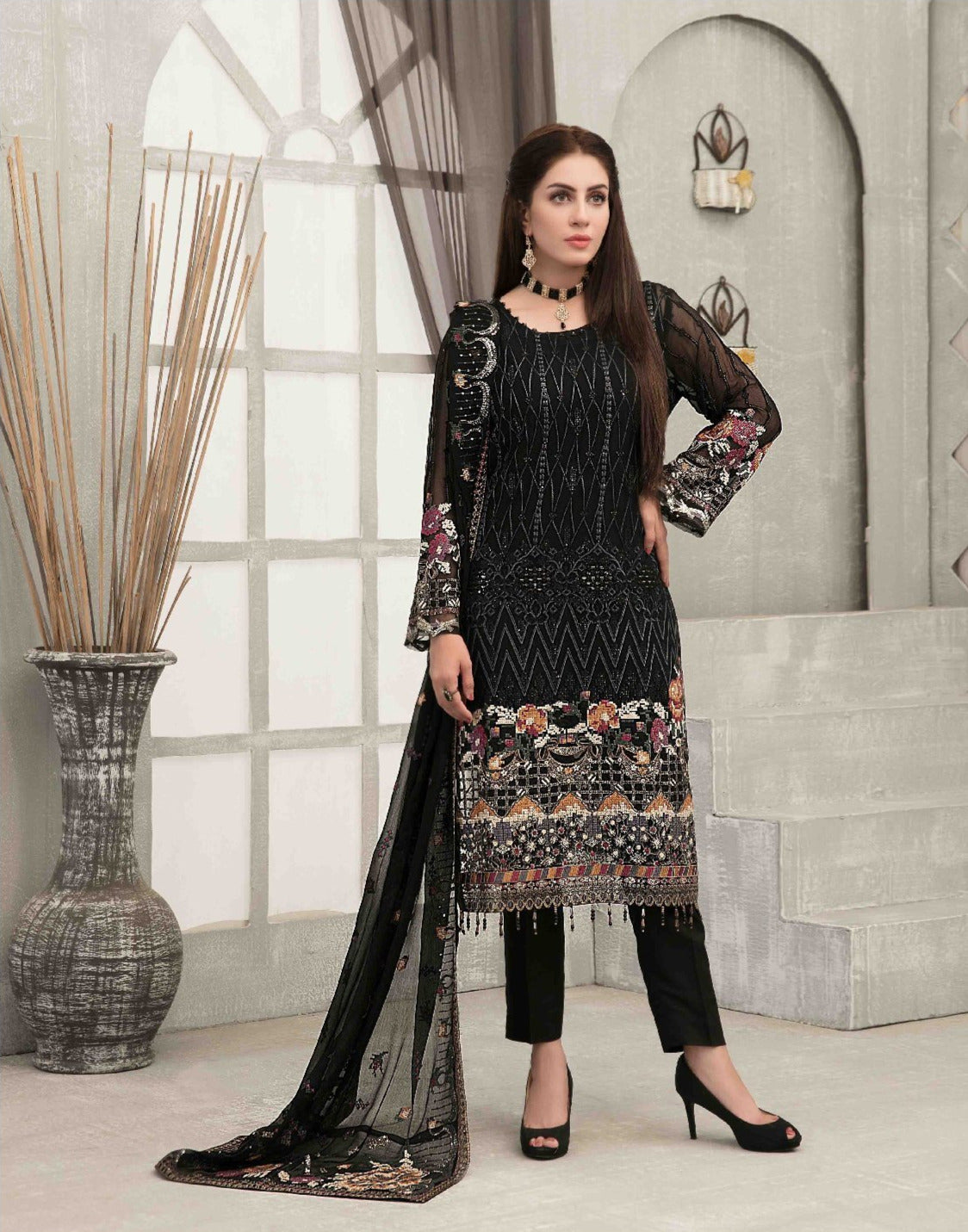 Bala By Tawakkal Chiffon Embroidered Collection 2021 -100% Original Guaranteed