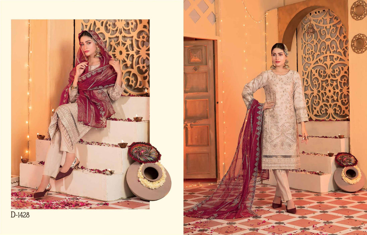 FESTIVE LUXURY By Tawakkal Embroidered Lawn Collection 2021 -100% Original Guaranteed