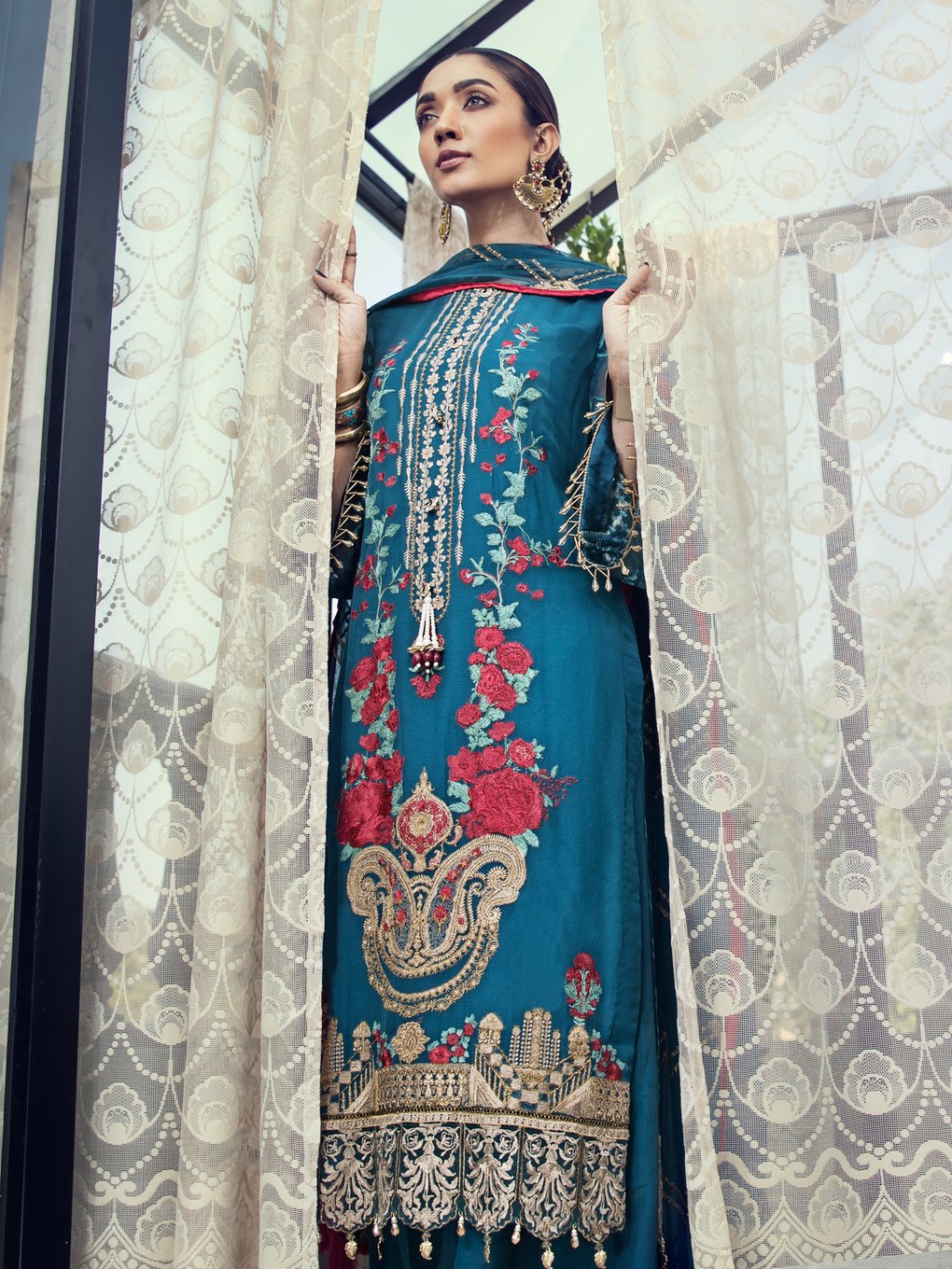 Resham Ghar Luxury Embroidered Chiffon Collection 2021 -100% Original Guaranteed