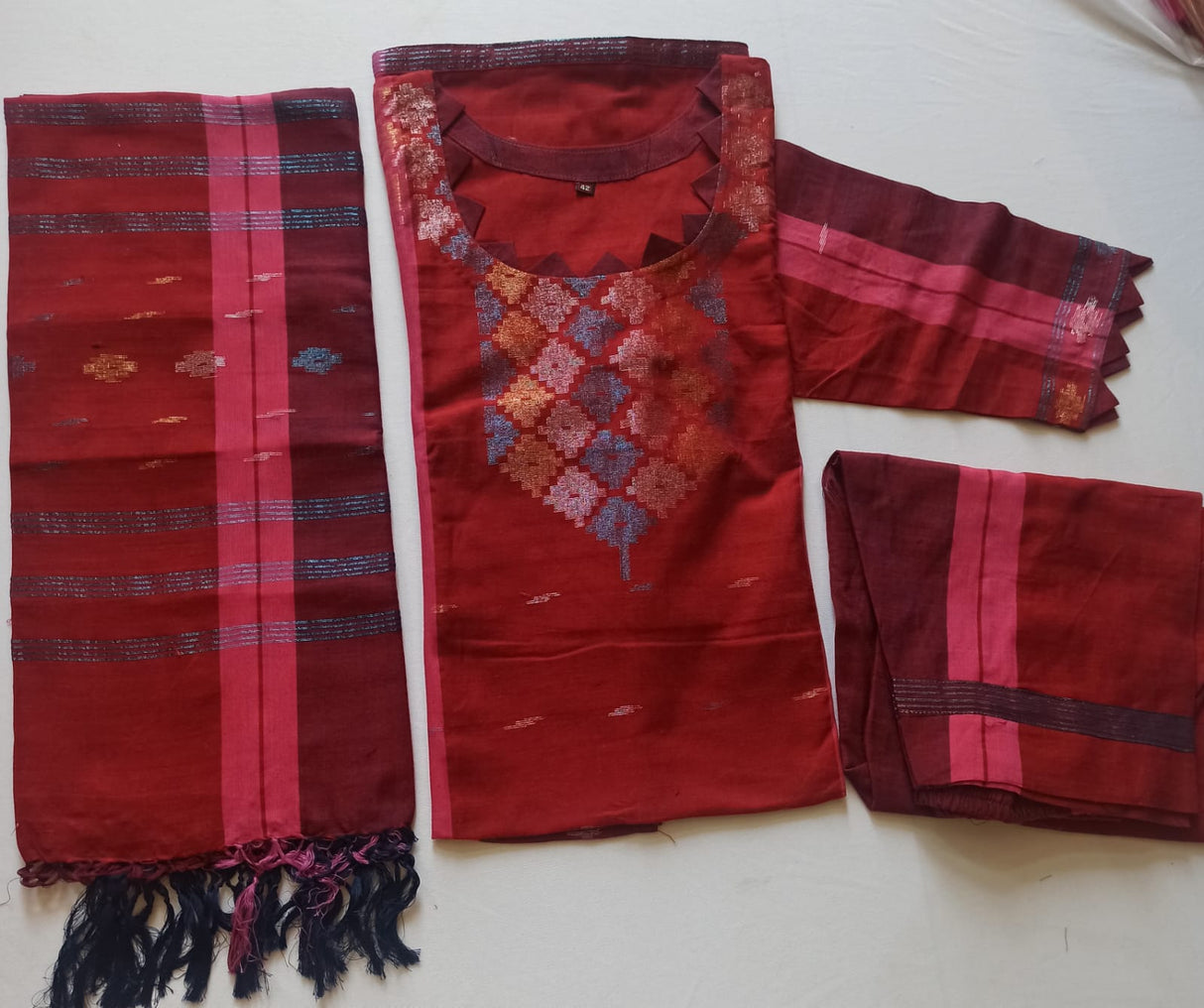 Bangladeshi Jamdani salwar kamiz