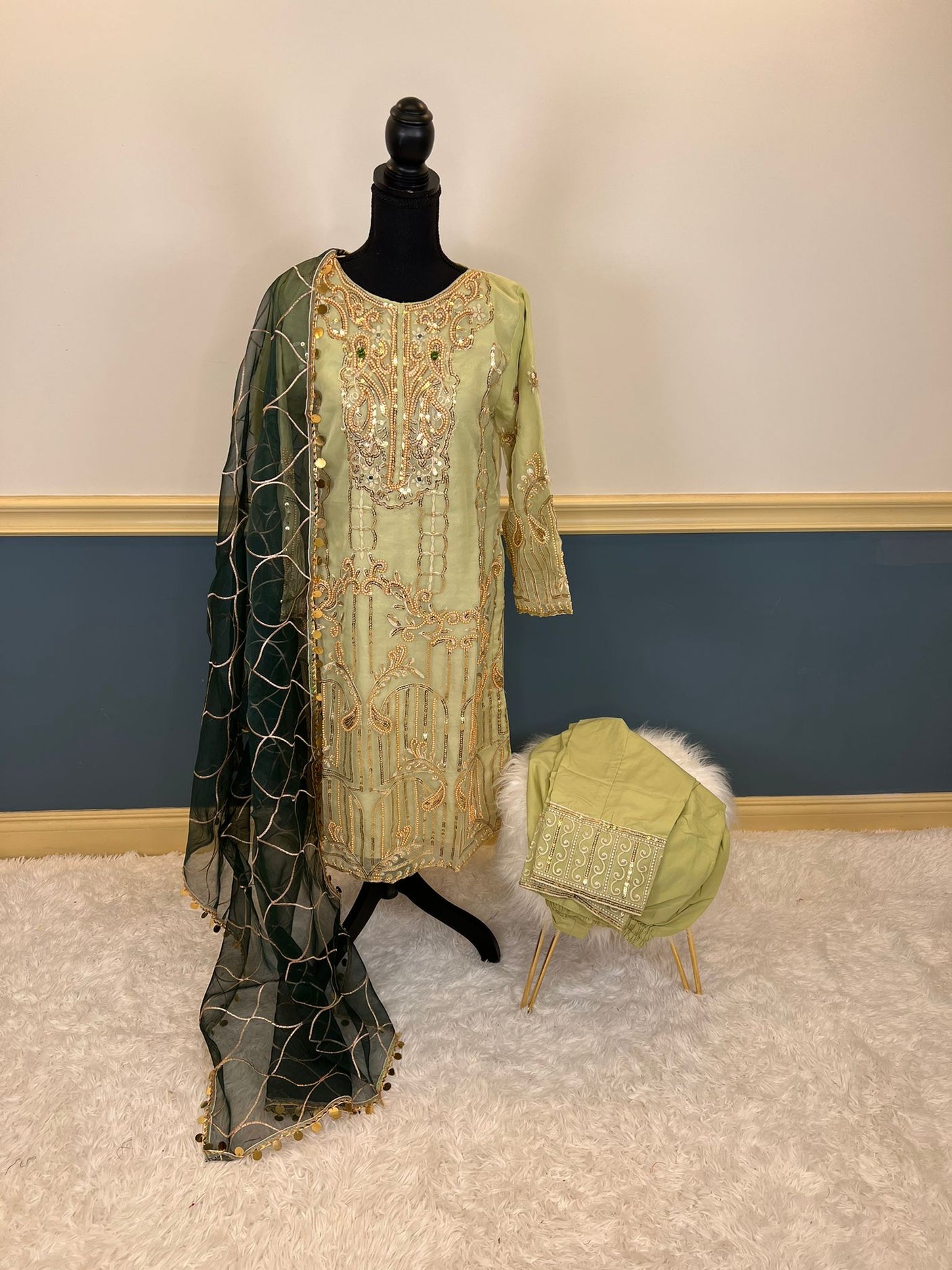 Pakistani Stitched Embroidery Party Wear Dresses Ready To Ship