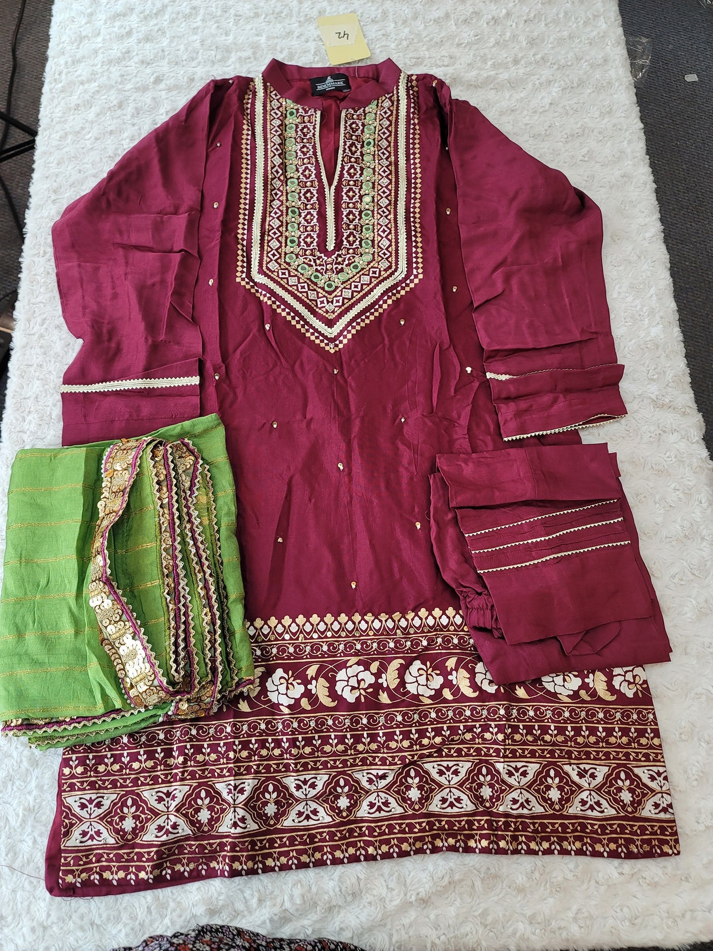 Pakistani Benchmark Raw Silk Kurti -100% Original Guaranteed