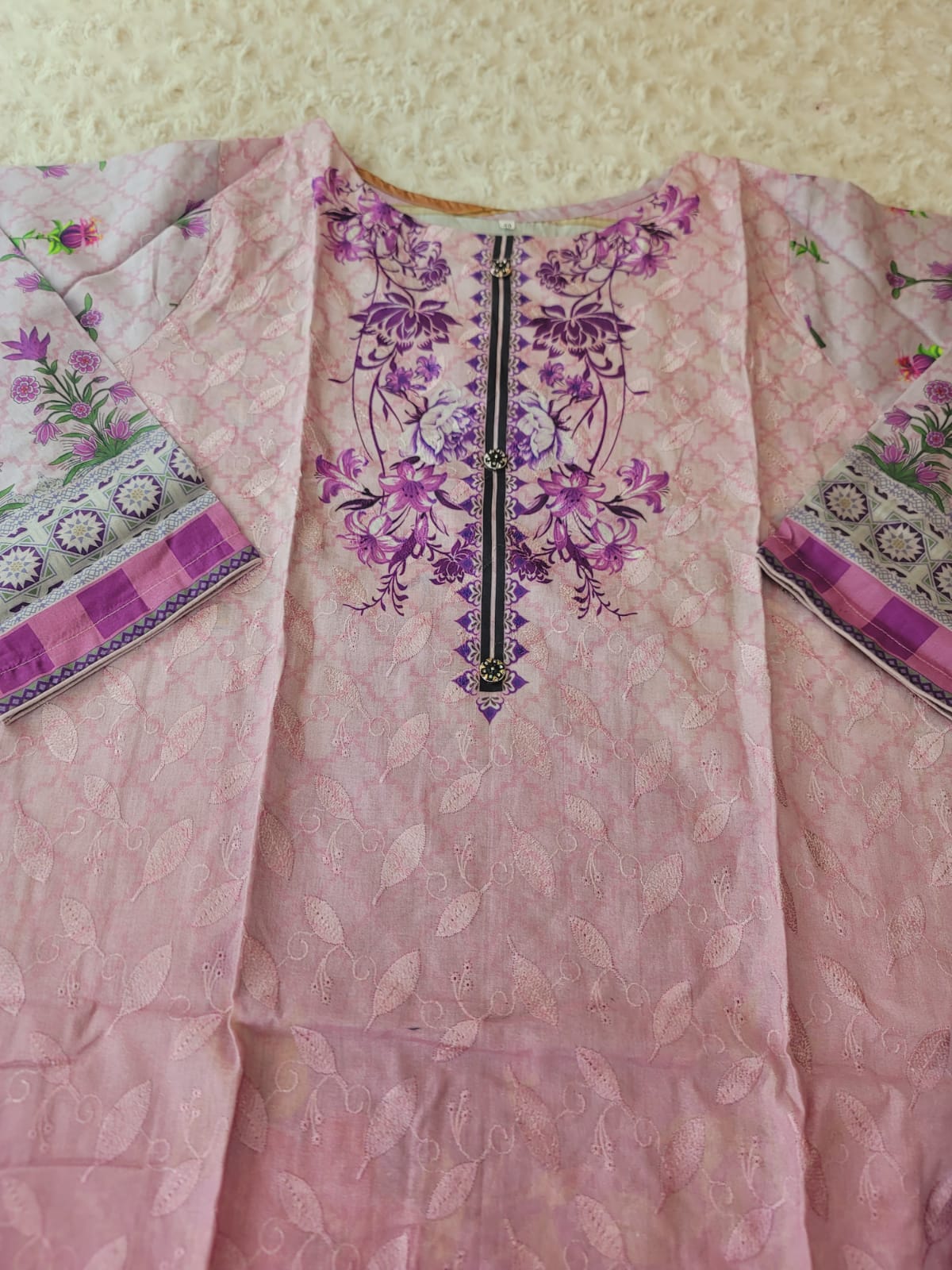 Pakistani Stitched lawn Embroidered Salwar kameez ready to ship