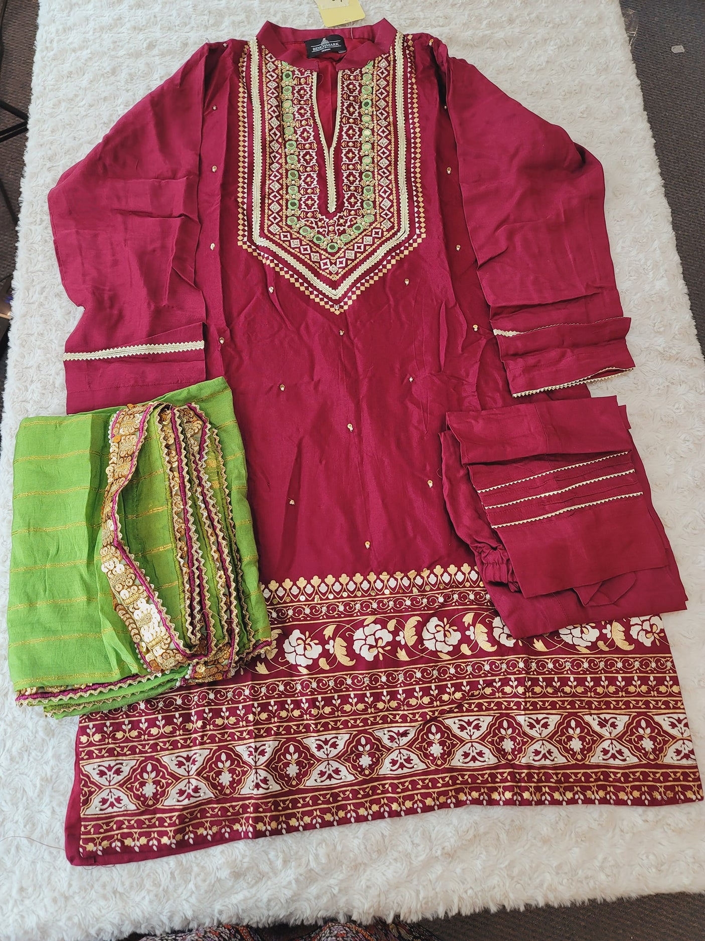 Pakistani Benchmark Raw Silk Kurti -100% Original Guaranteed