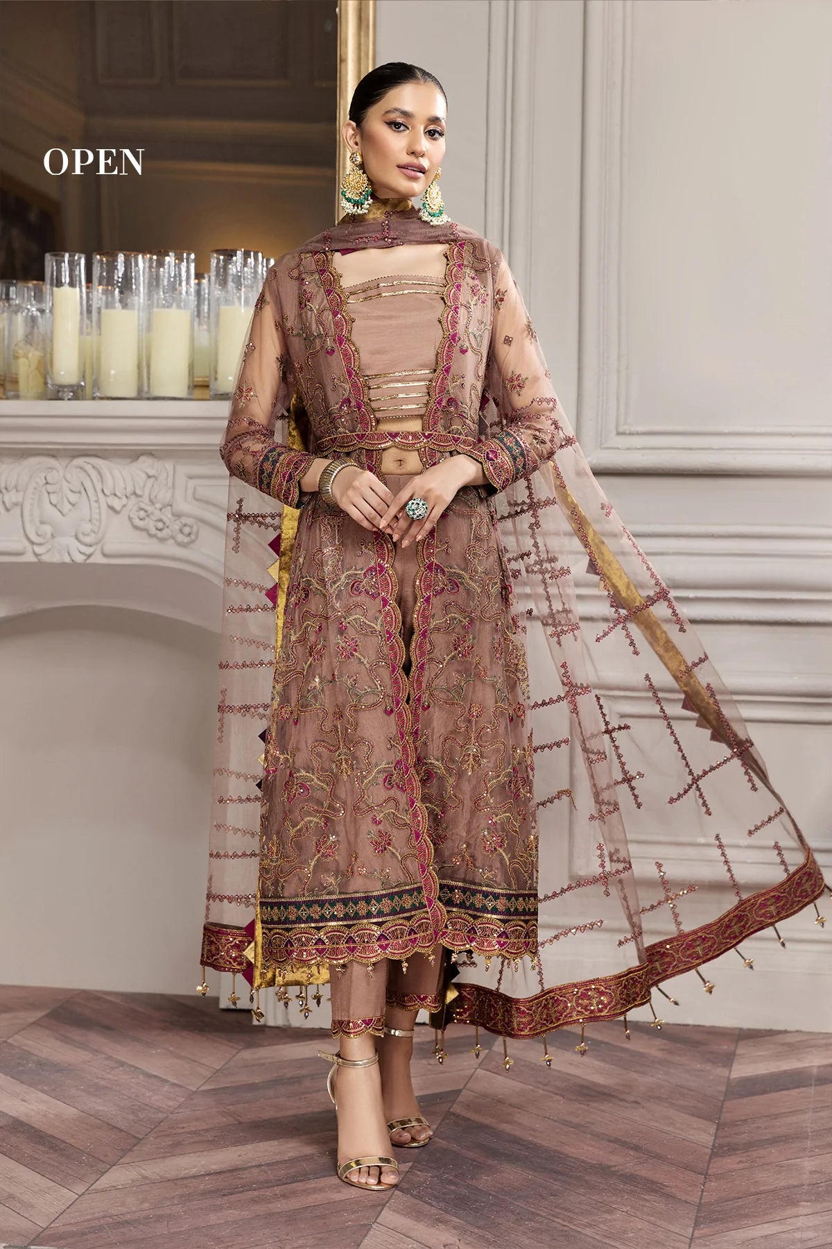 Alizeh Embroidered Chiffon Collection100% Original