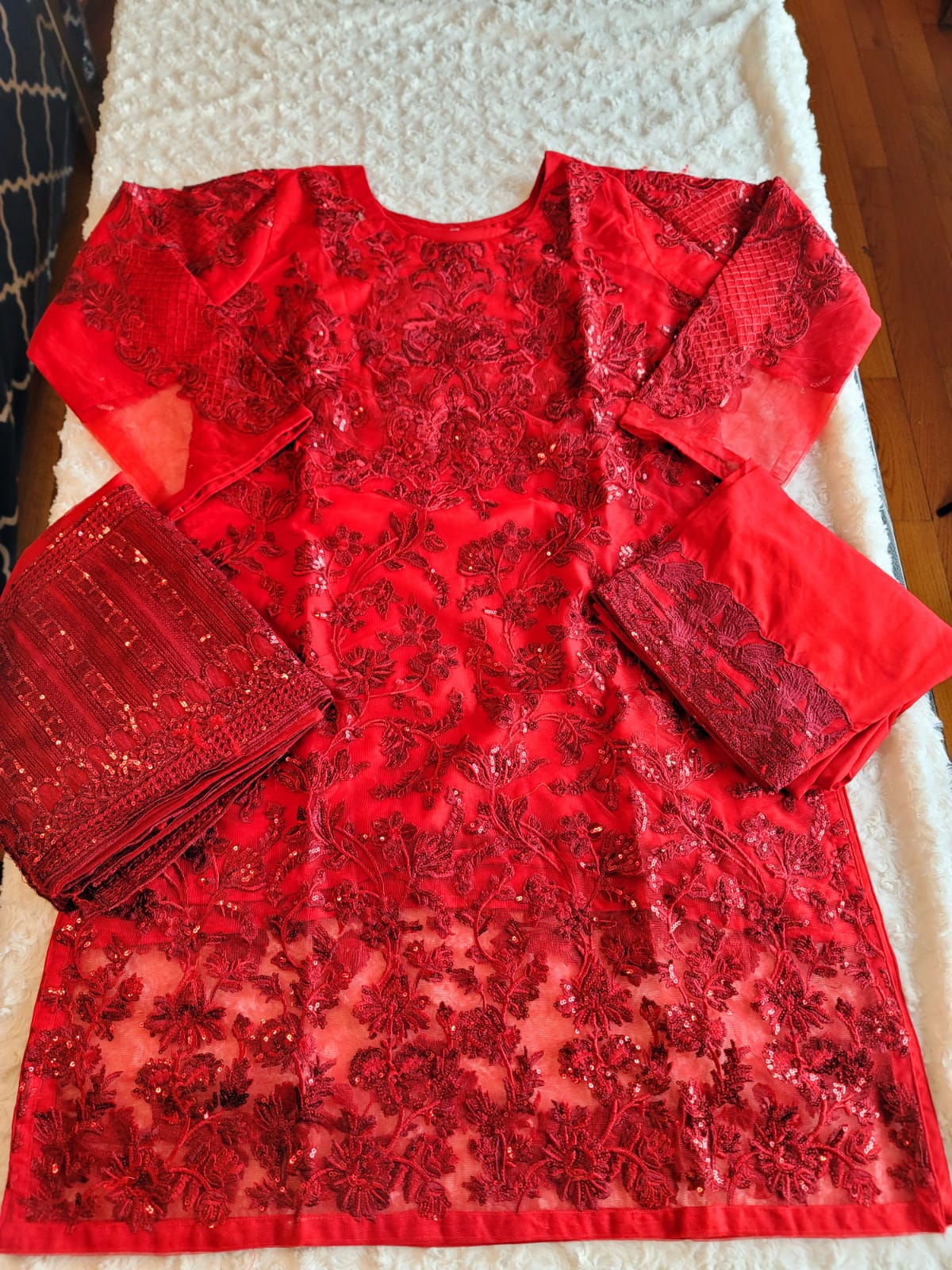 Pakistani Stitched Embroidery Party Wear Dresses Ready To Ship