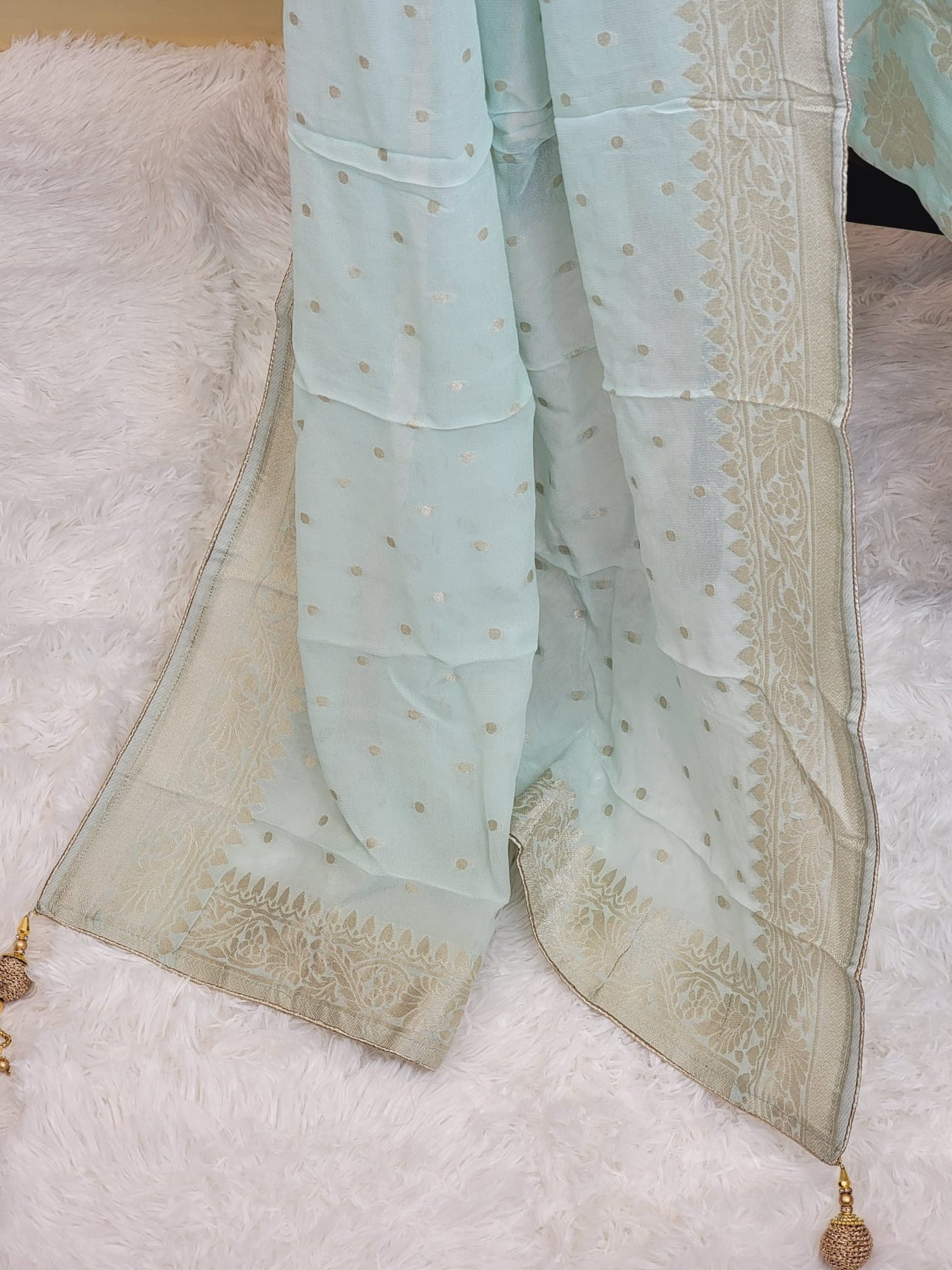 Pure Khaddi Georgette Banarasi Salwer Kamiz