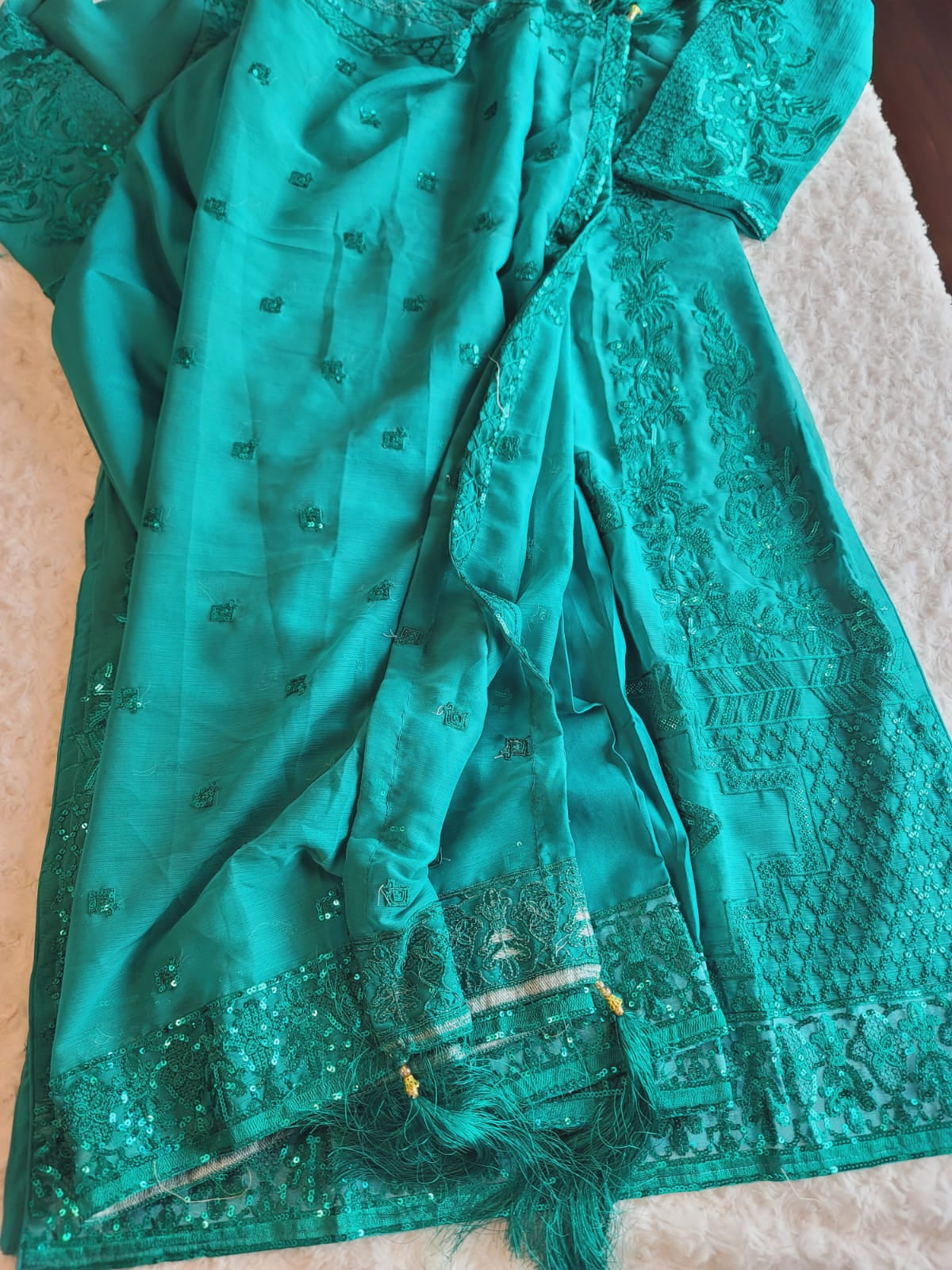 Pakistani Stitched Embroidery Party Wear Dresses Ready To Ship