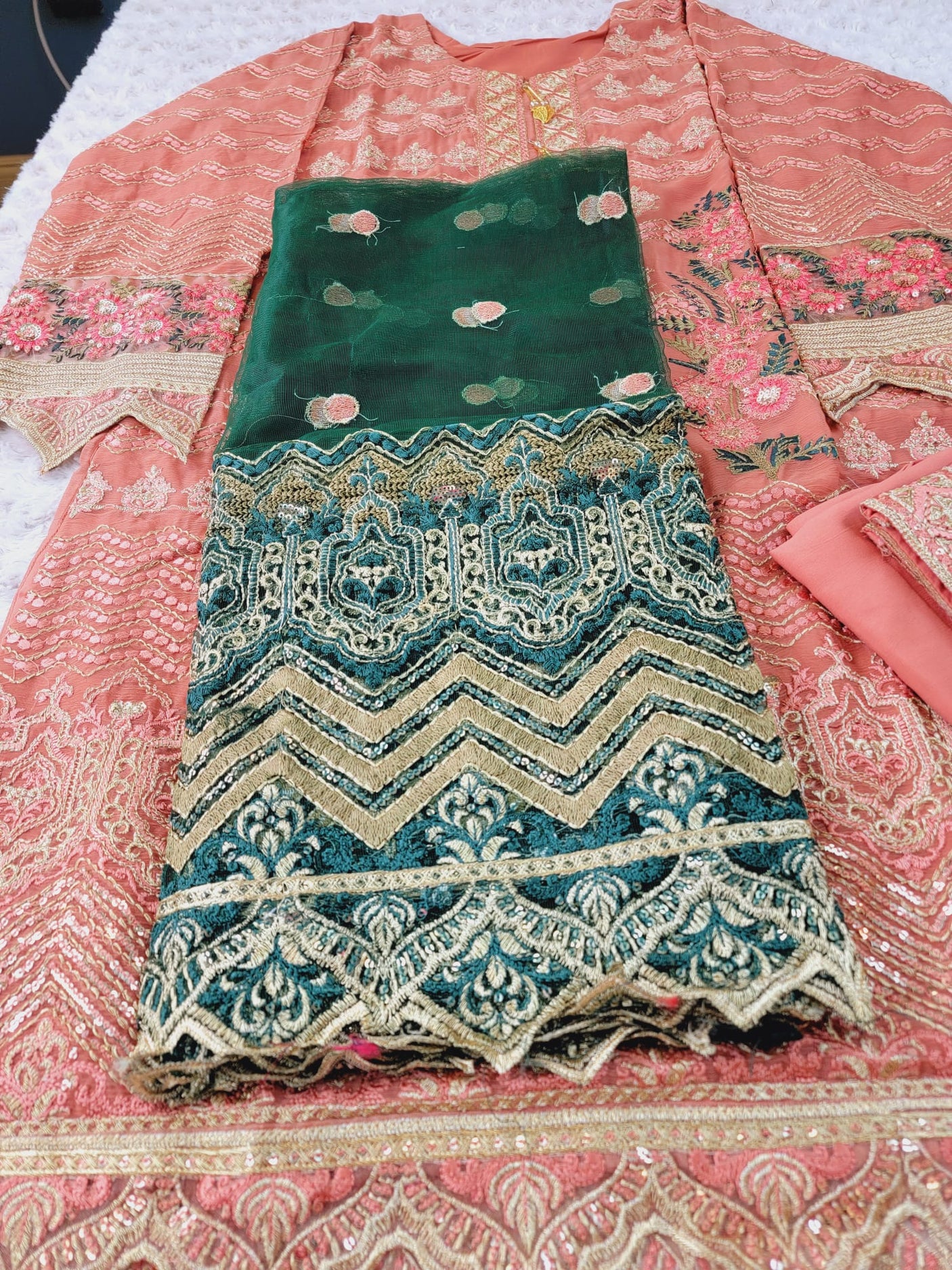 Pakistani Stitched Embroidery Party Wear Dresses Ready To Ship