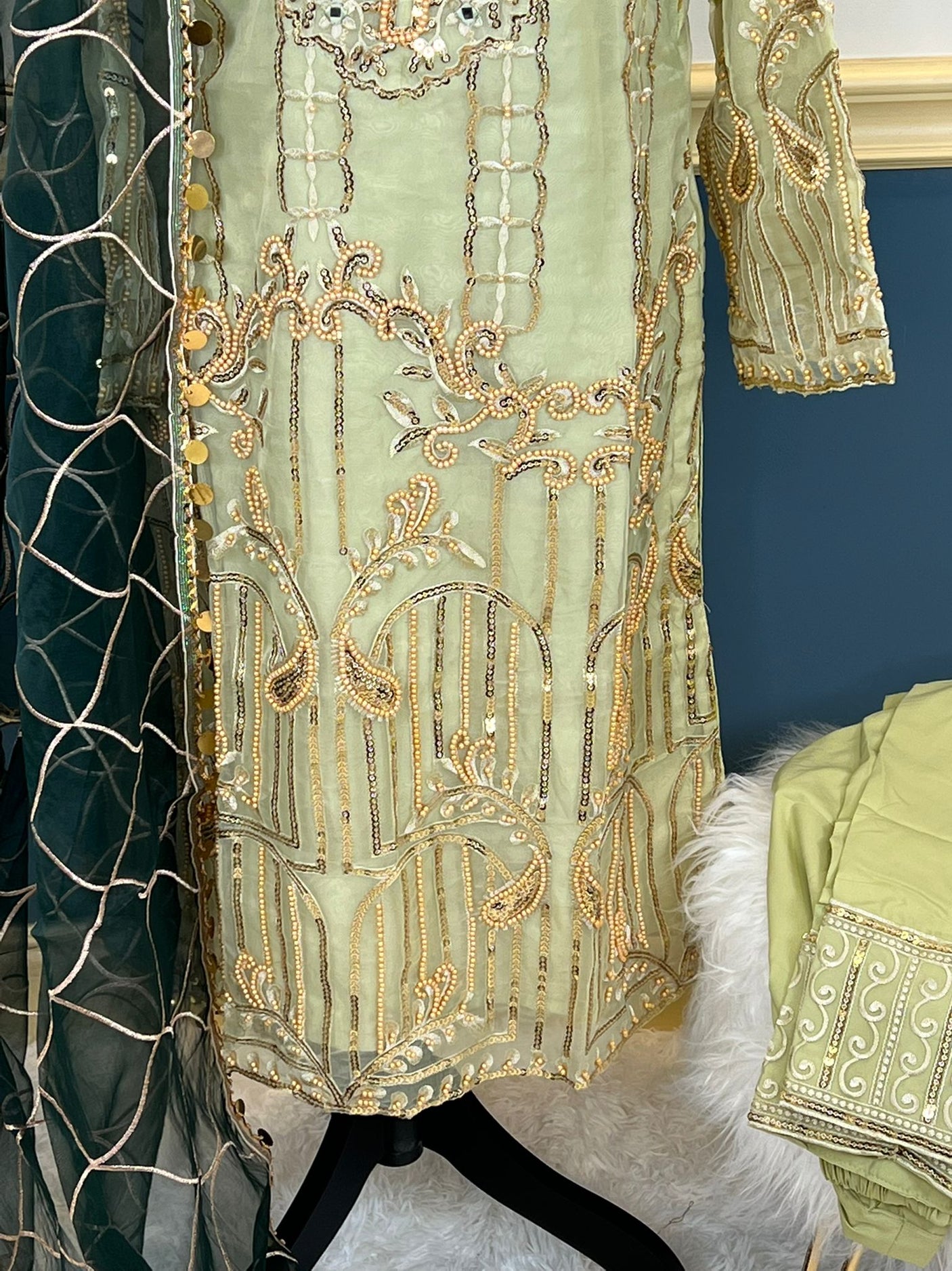 Pakistani Stitched Embroidery Party Wear Dresses Ready To Ship