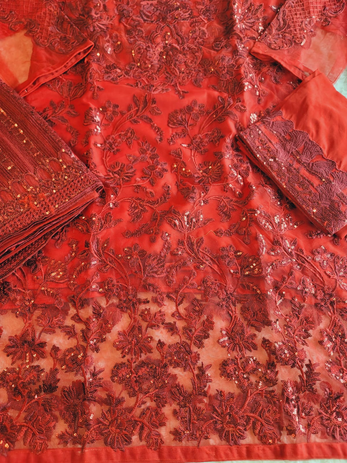 Pakistani Stitched Embroidery Party Wear Dresses Ready To Ship