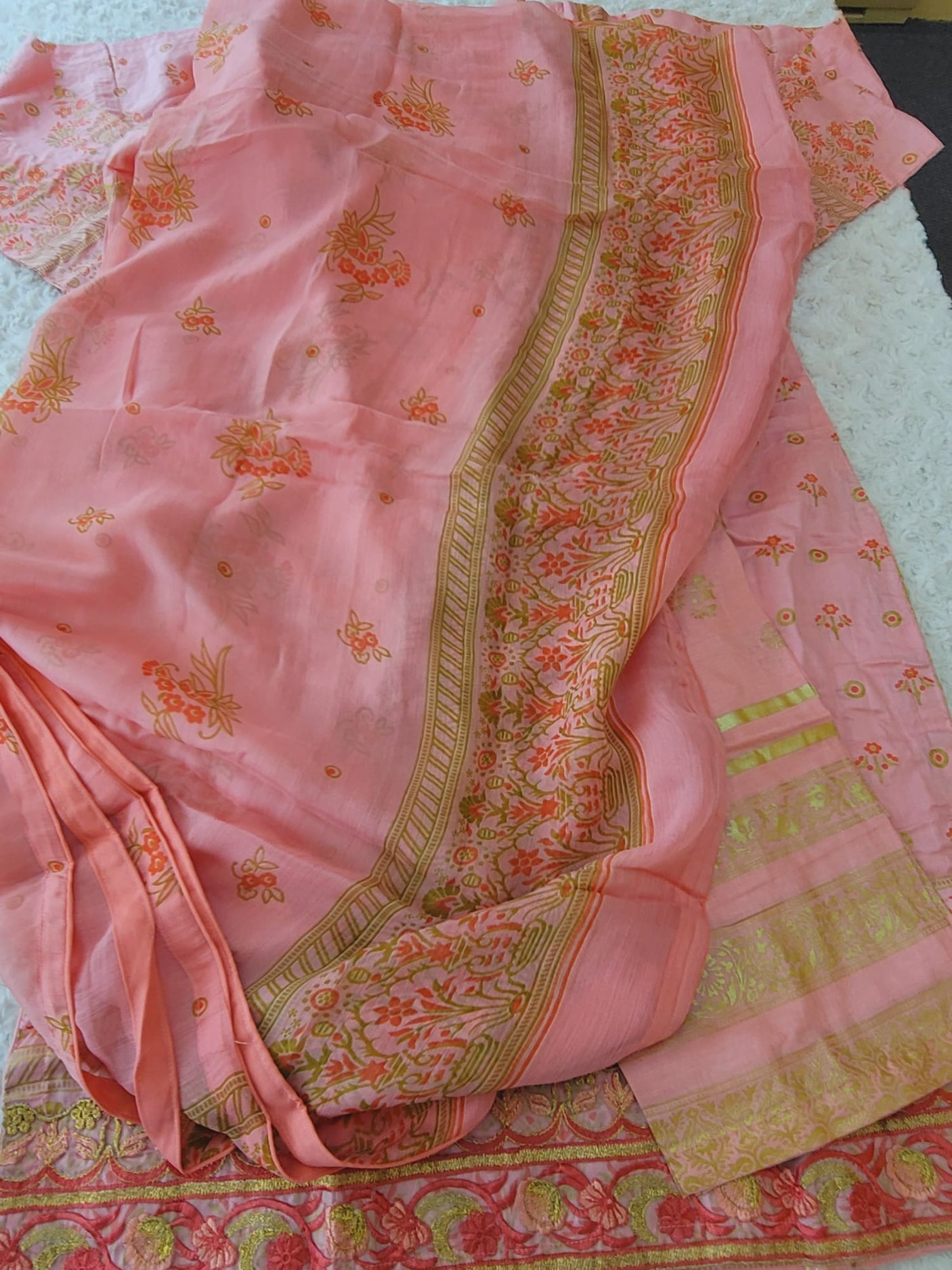 Pakistani Stitched lawn Embroidered Salwar kameez ready to ship