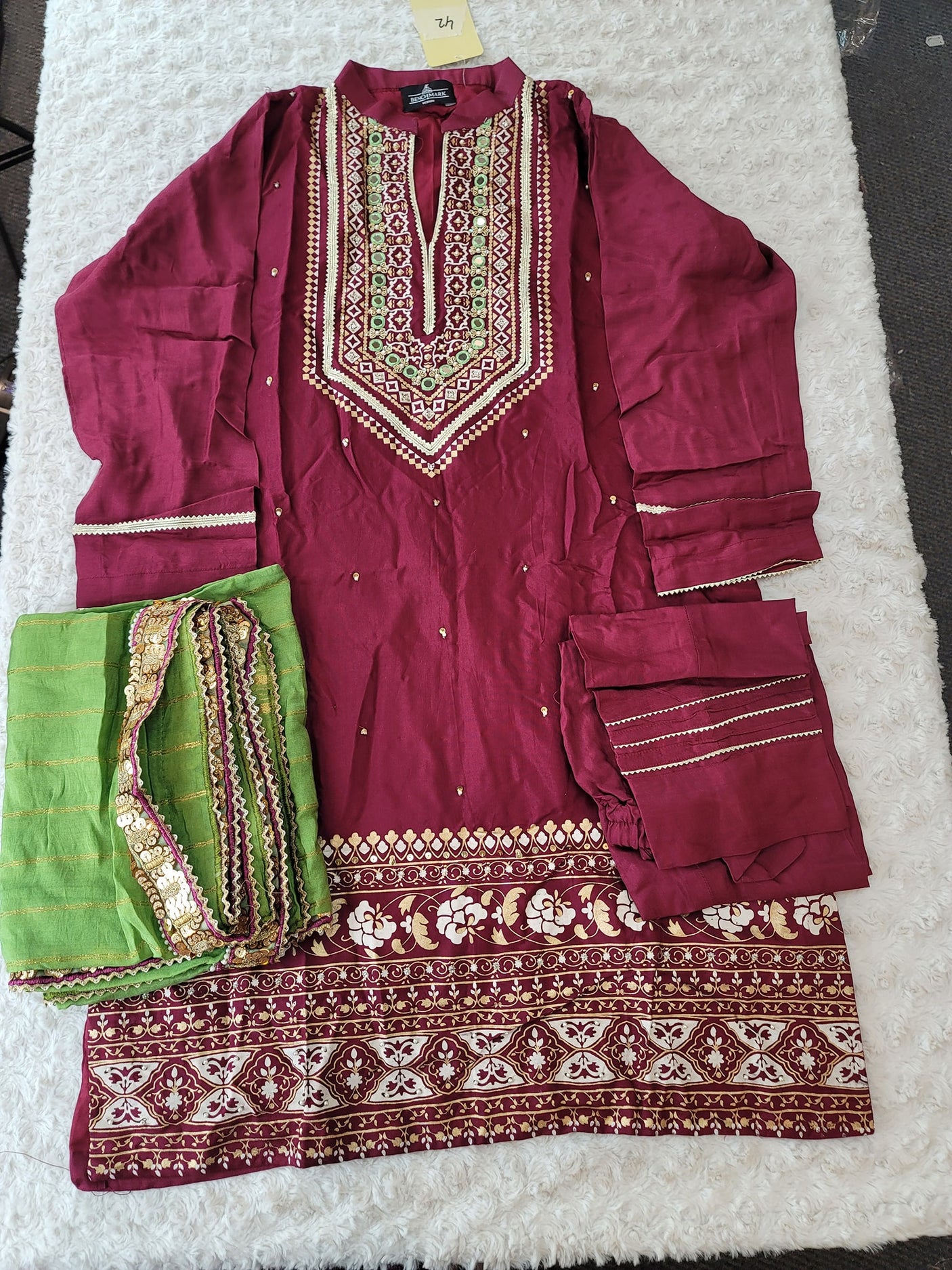Pakistani Benchmark Raw Silk Kurti -100% Original Guaranteed