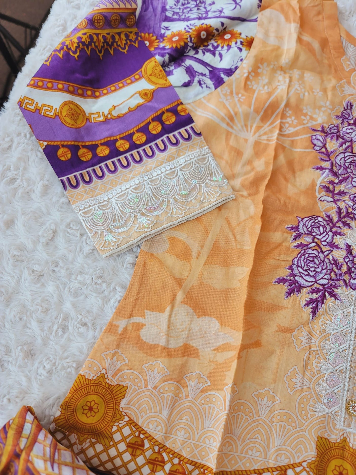 Pakistani Stitched lawn Embroidered Salwar kameez ready to ship