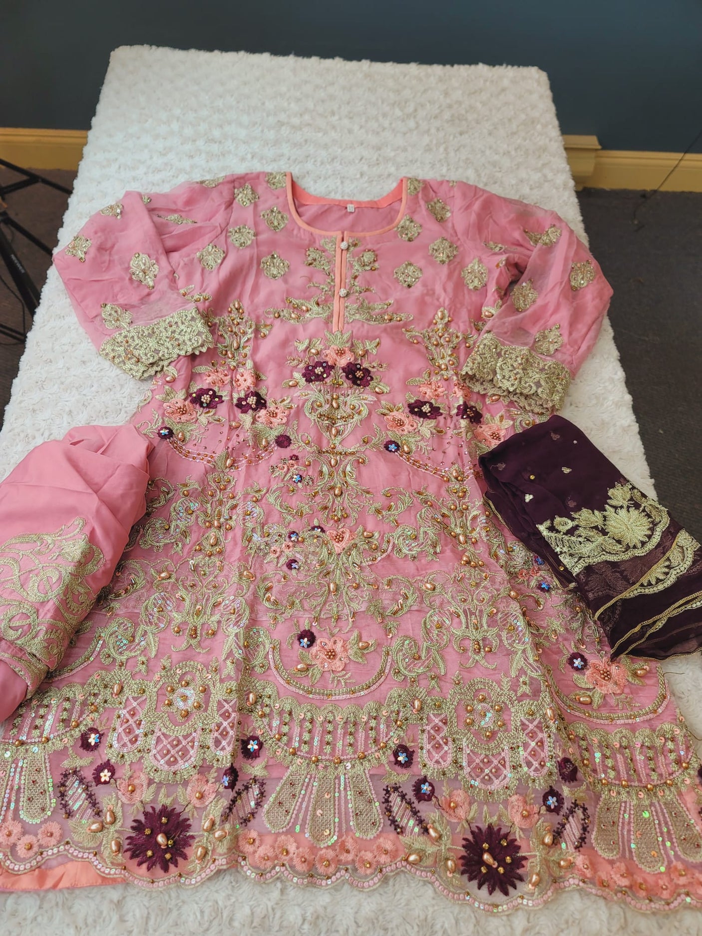 Pakistani Stitched Embroidery Party Wear Dresses Ready To Ship