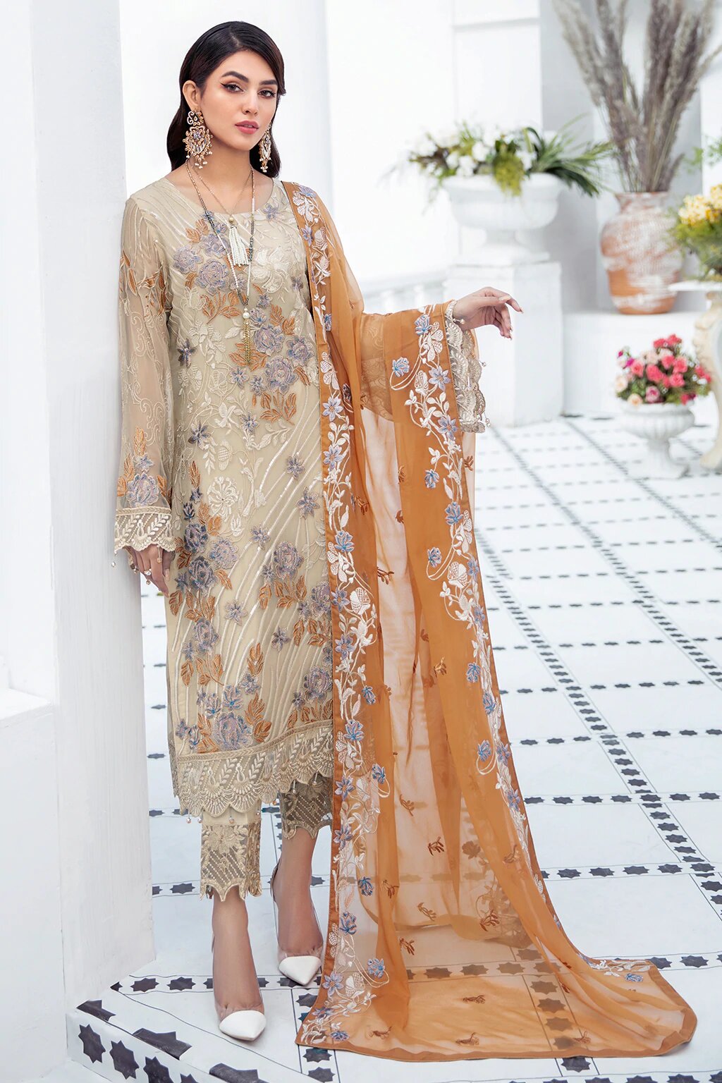 Ramsha Luxury Chiffon Embroidered Collection -100% Original Guaranteed