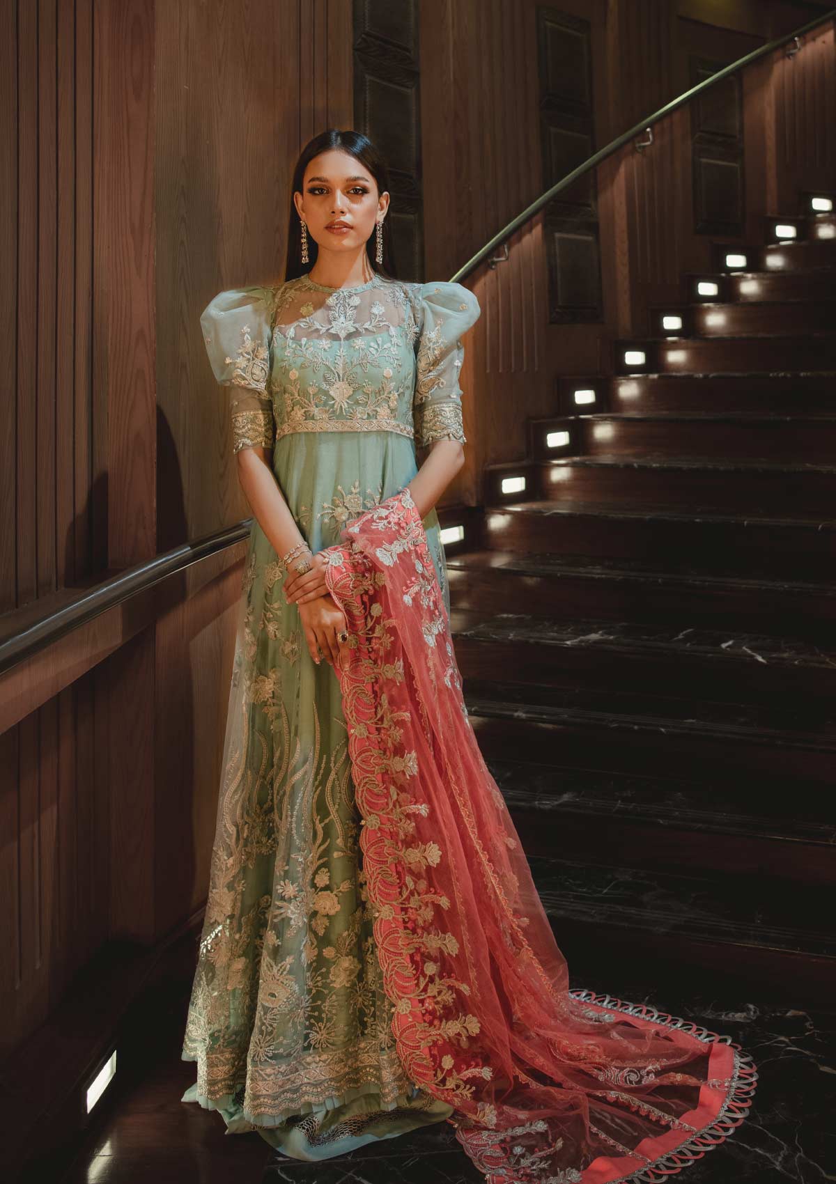 AIK Embroidered Chiffon Collection-100% Original Guaranteed