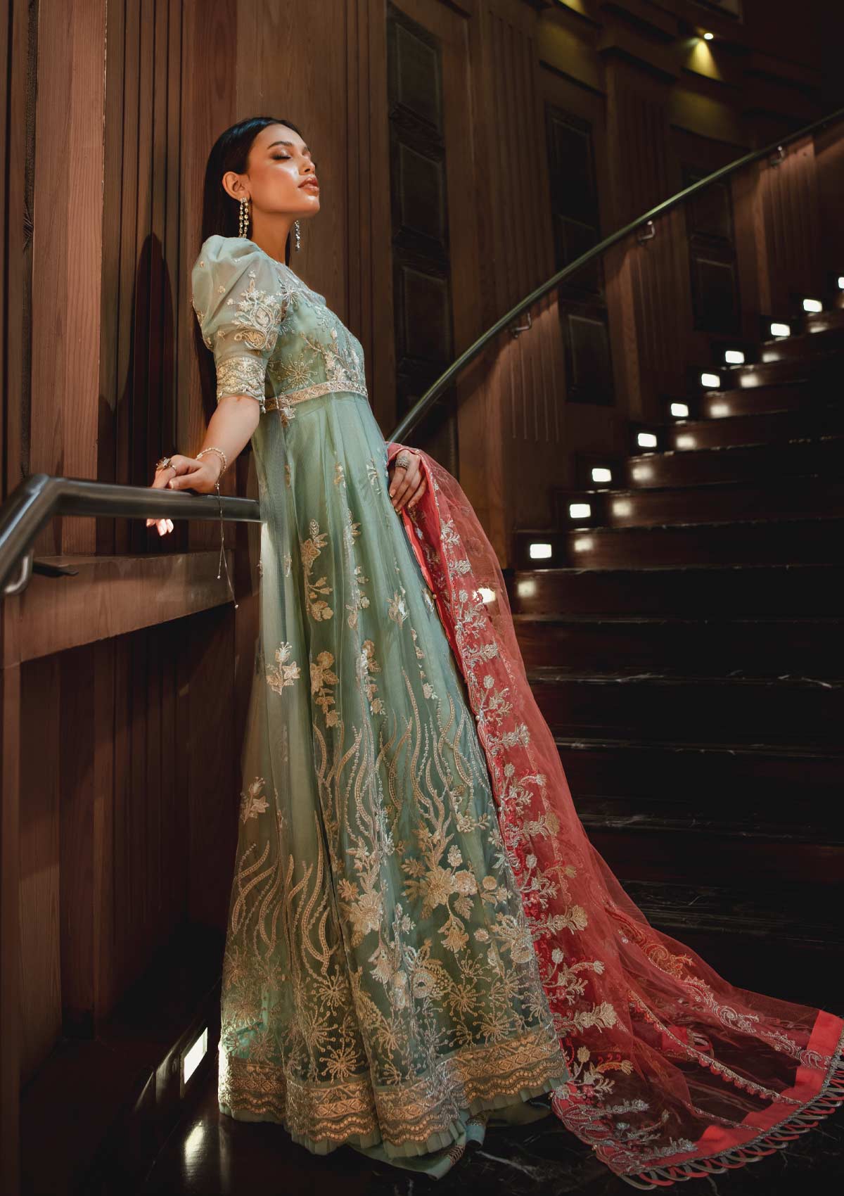 AIK Embroidered Chiffon Collection-100% Original Guaranteed