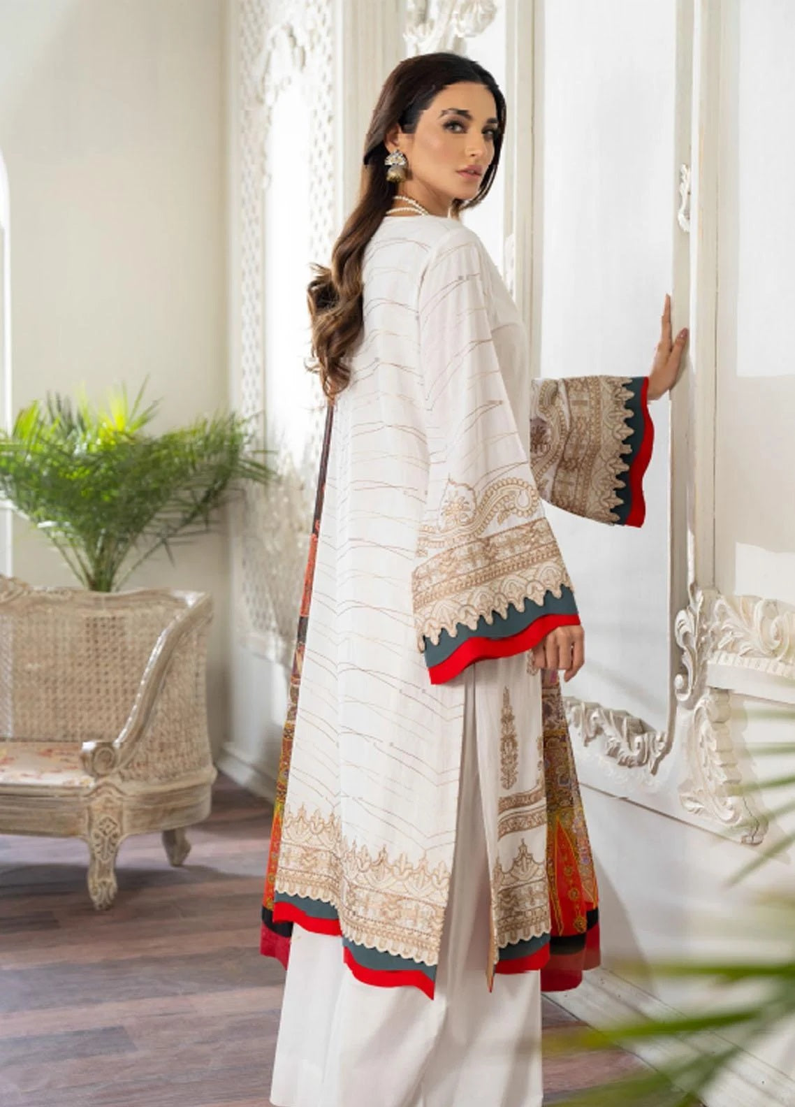 Freesia by Maryum N Maria Embroidered Lawn Collection 2021 -100% Original Guaranteed