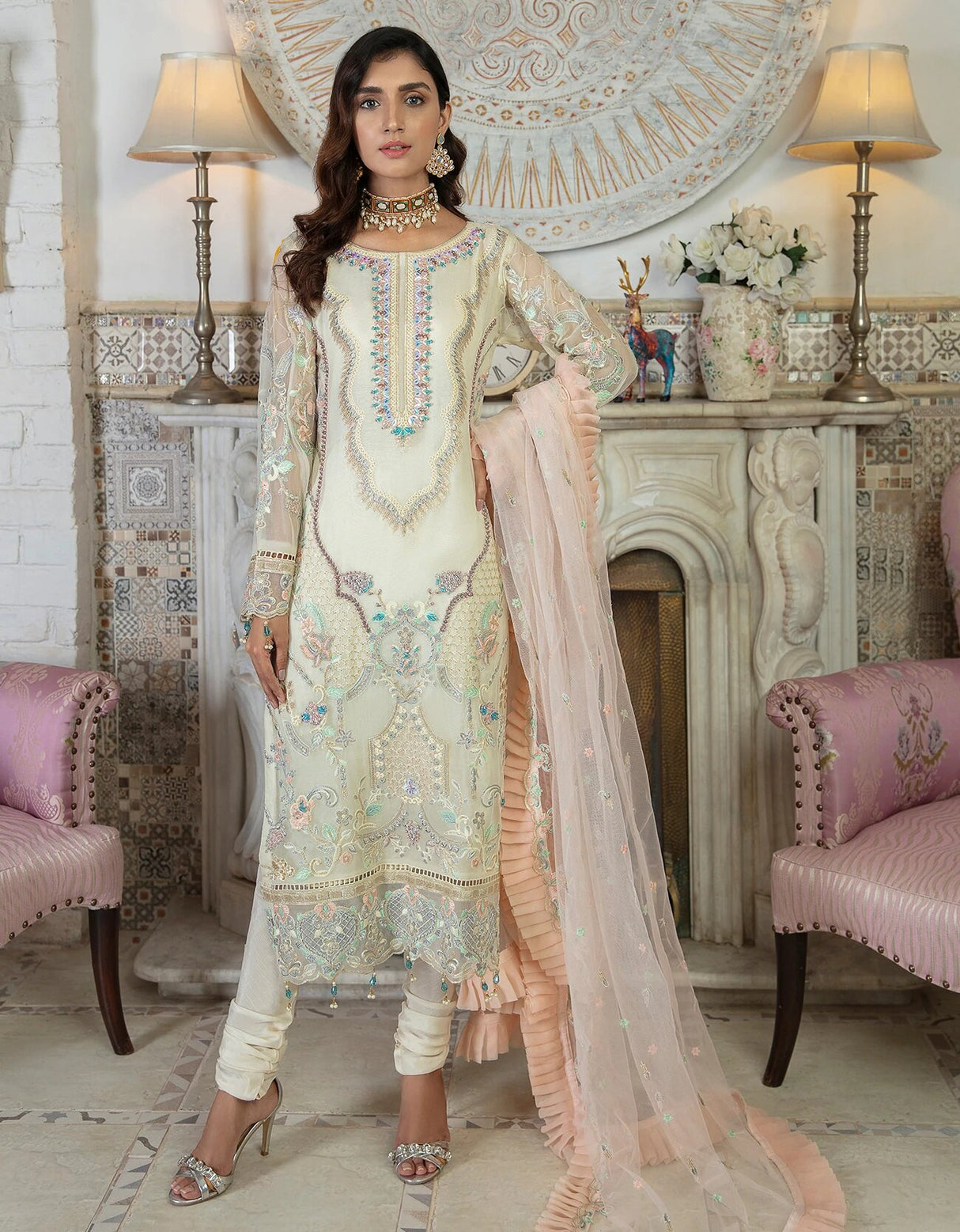 Le Festa by Emaan Adeel Chiffon Collection -100% Original Guaranteed