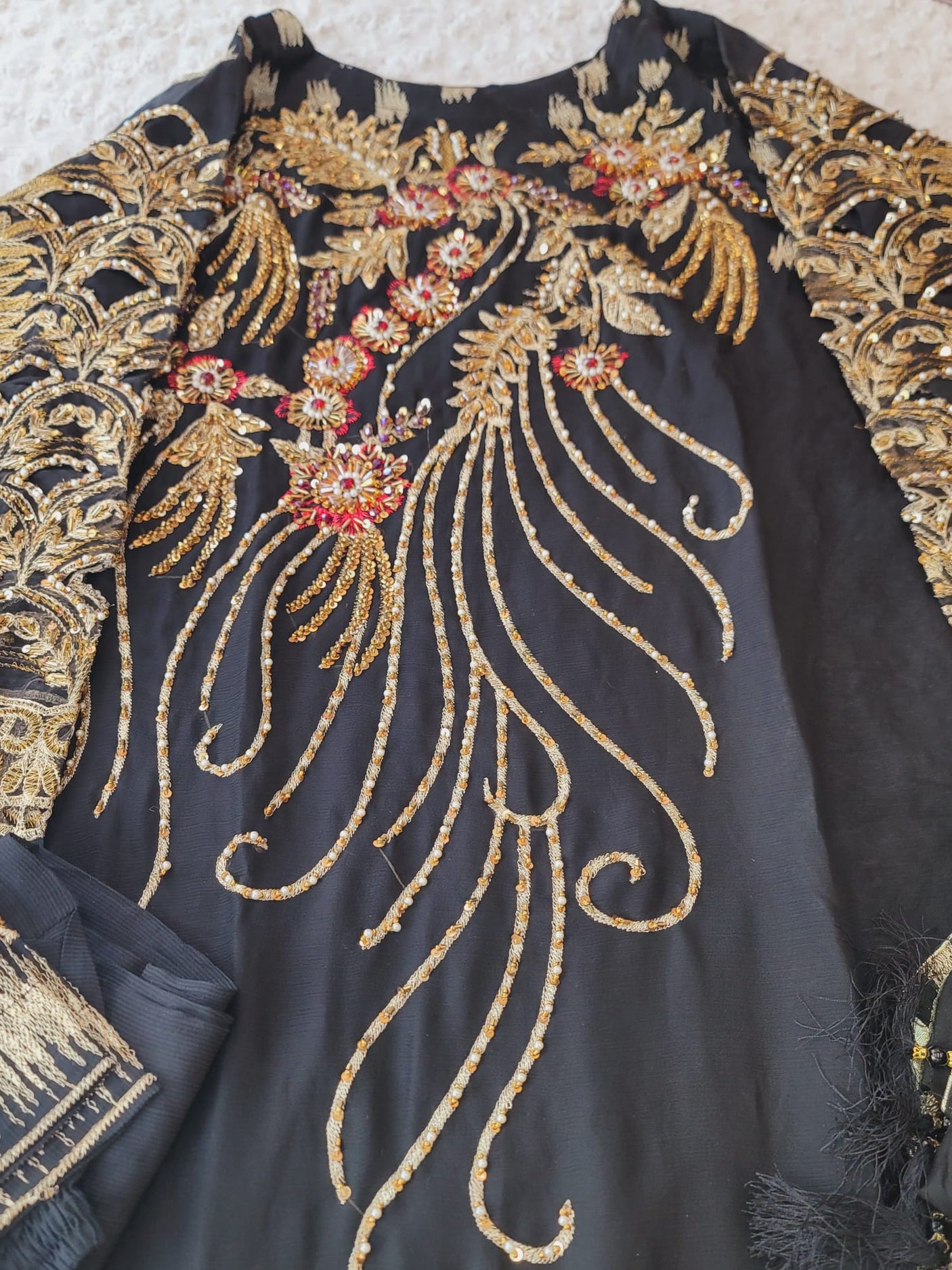 Pakistani Stitched Embroidery Party Wear Dresses Ready To Ship