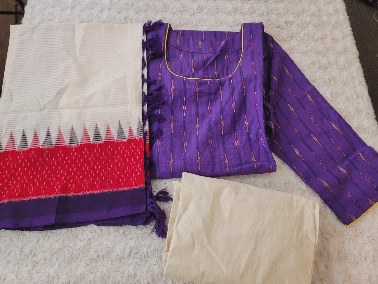 Handloom Ikkat Salwer Kamiz