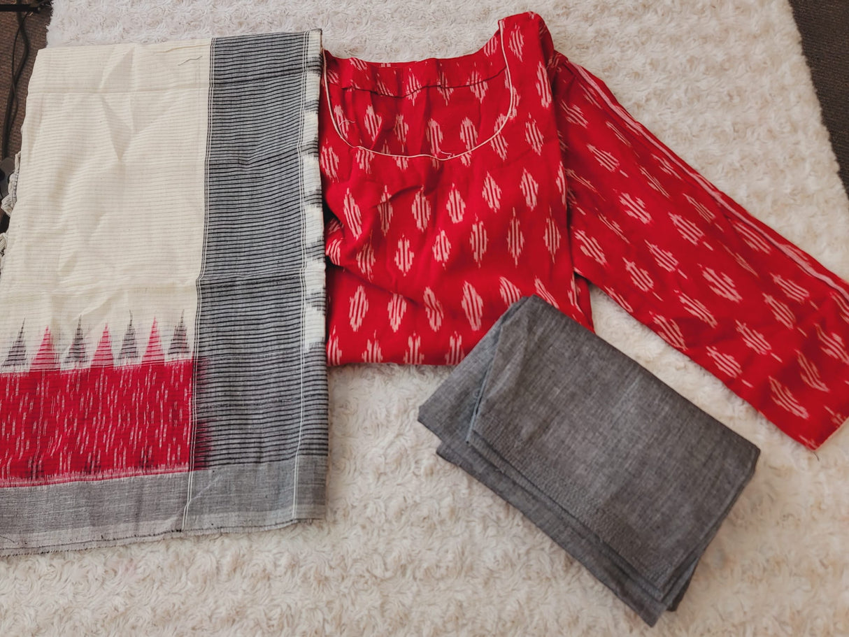 Handloom Ikkat Salwer Kamiz