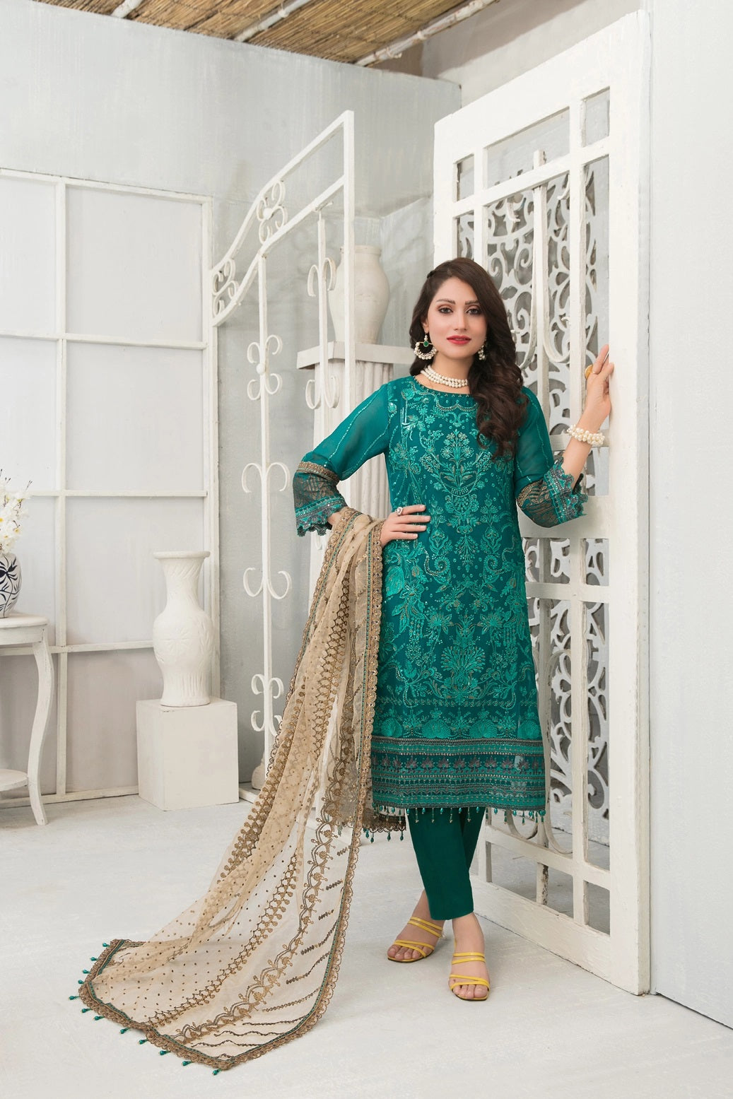 Gulrukh by Tawakkal Chiffon Embroidered Collection– 100% Original Guaranteed