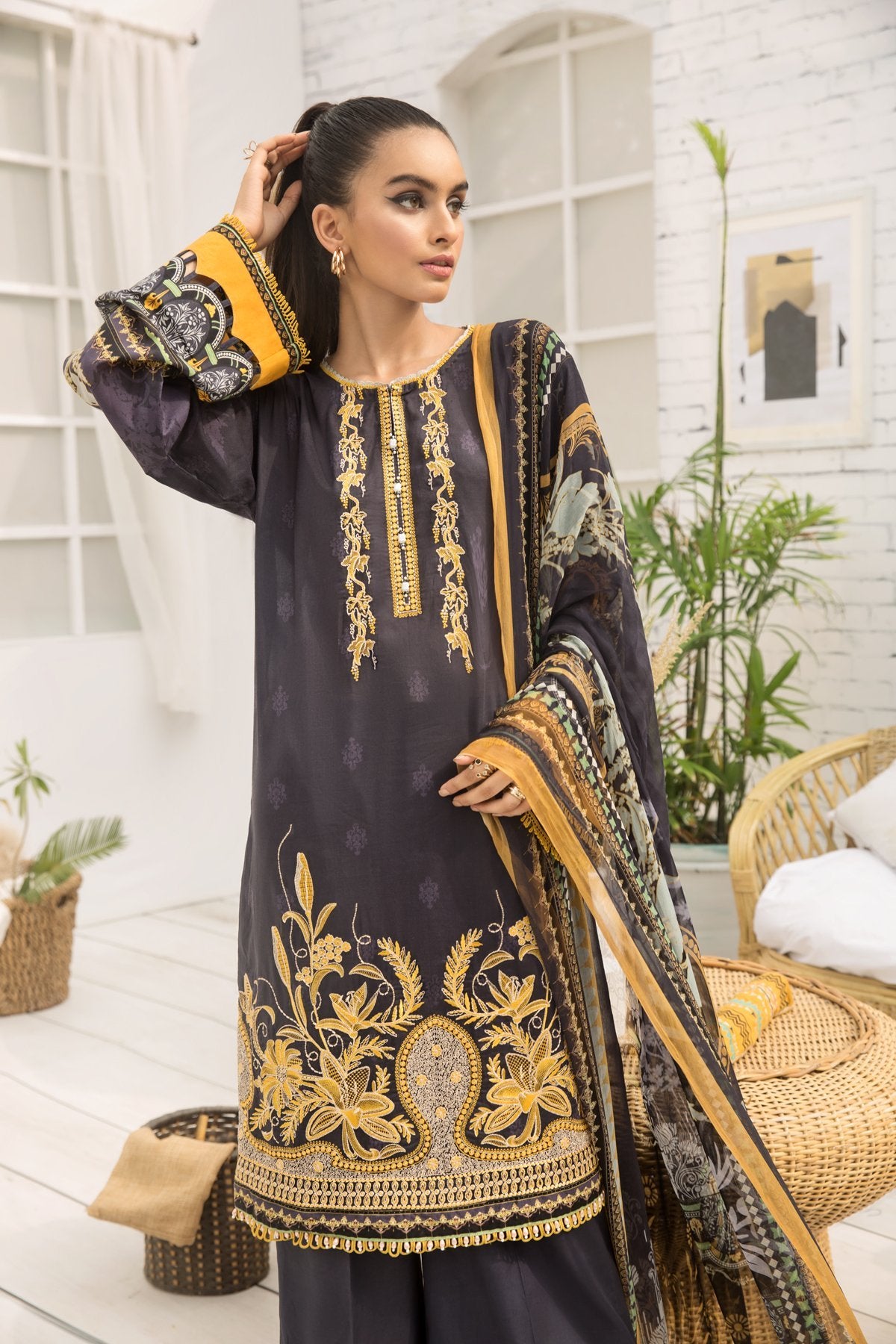 Farasha Embroidered Lawn Collection 2020-100% Original Guarantee