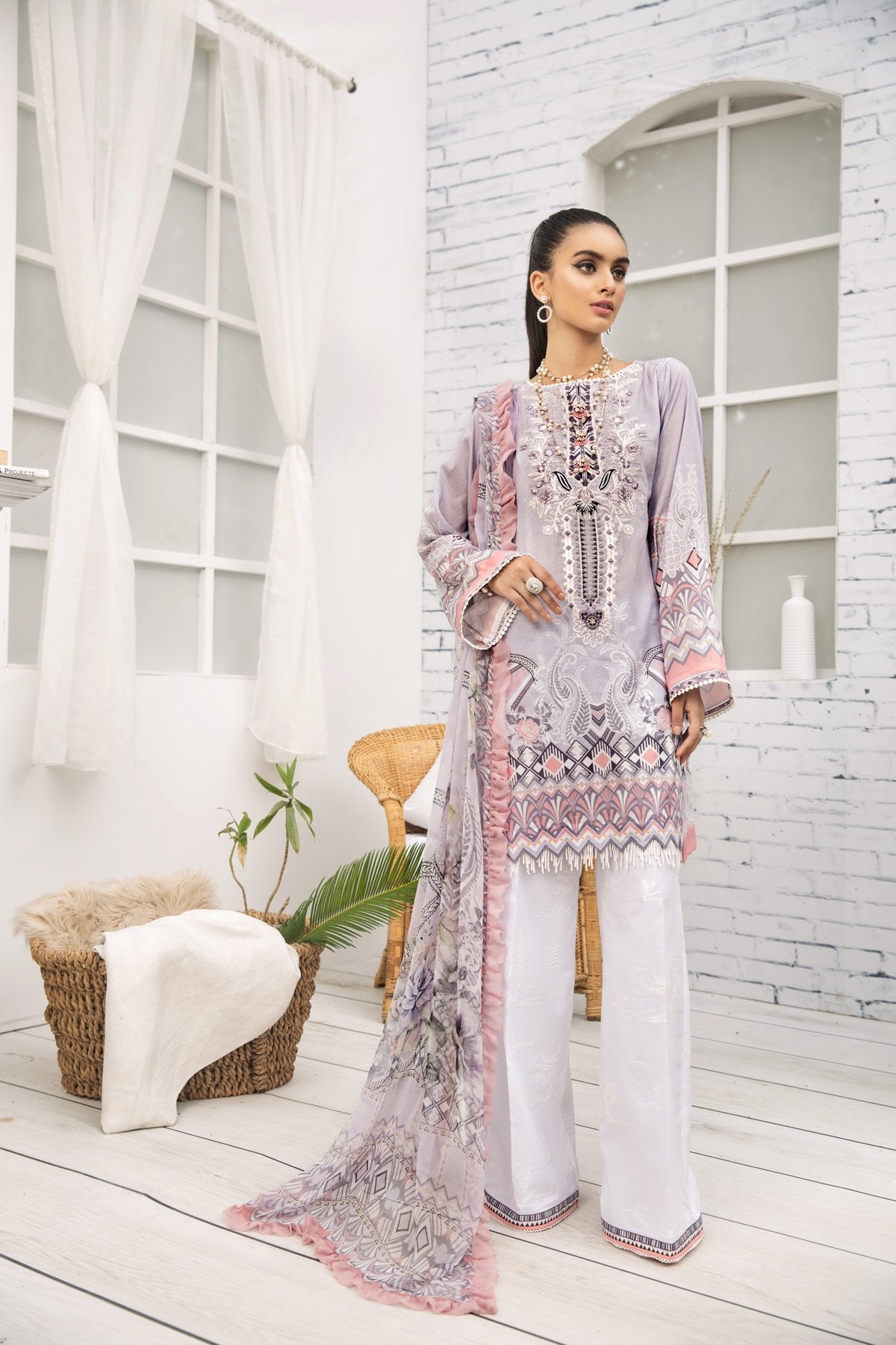 Farasha Embroidered Lawn Collection 2020-100% Original Guarantee