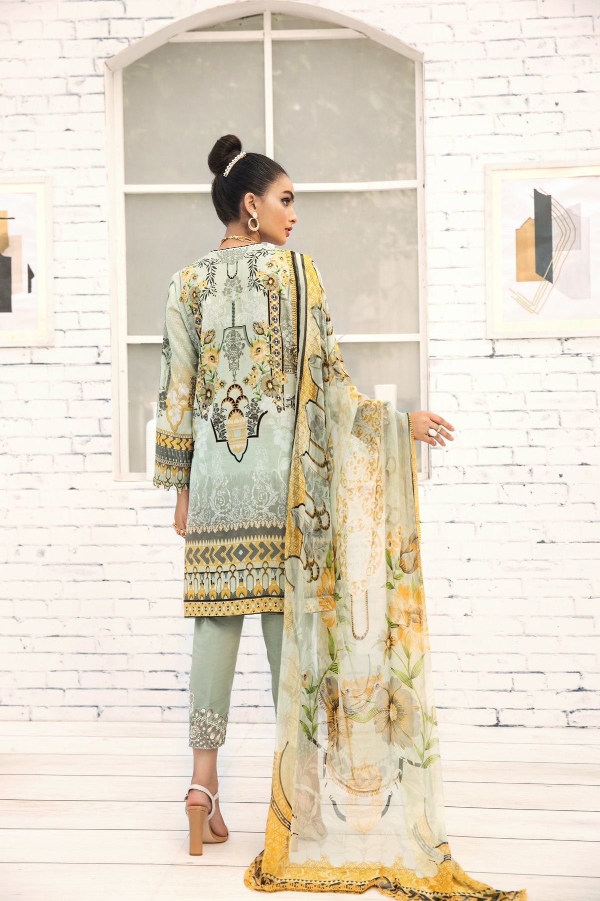 Farasha Embroidered Lawn Collection 100% Original