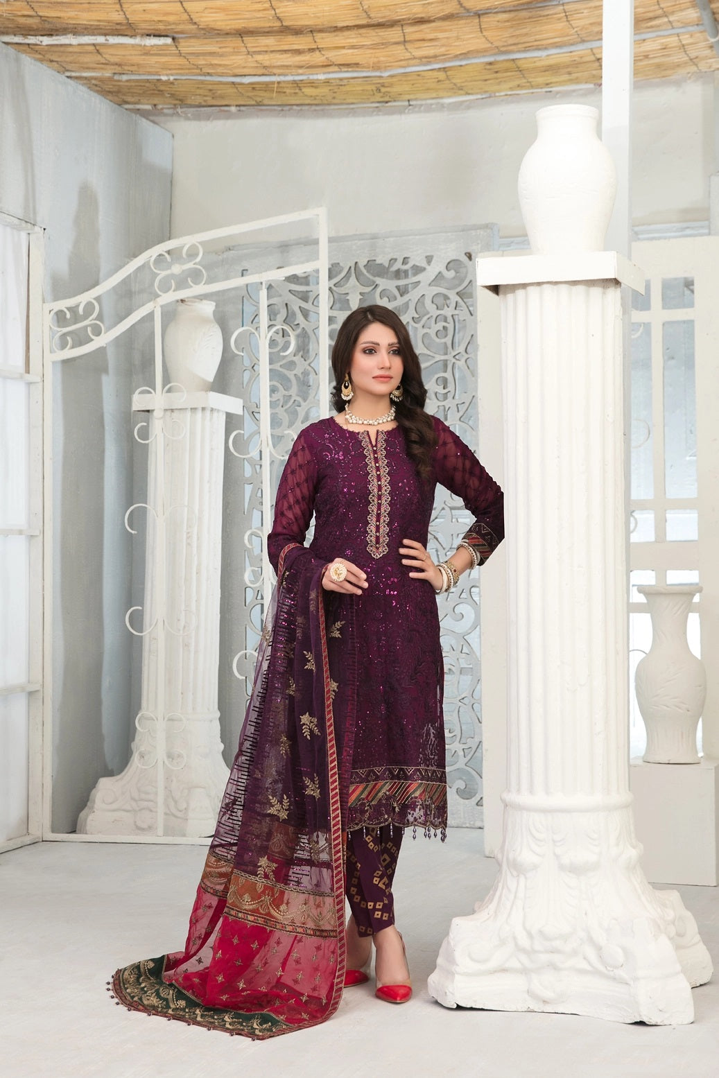Gulrukh by Tawakkal Chiffon Embroidered Collection– 100% Original Guaranteed