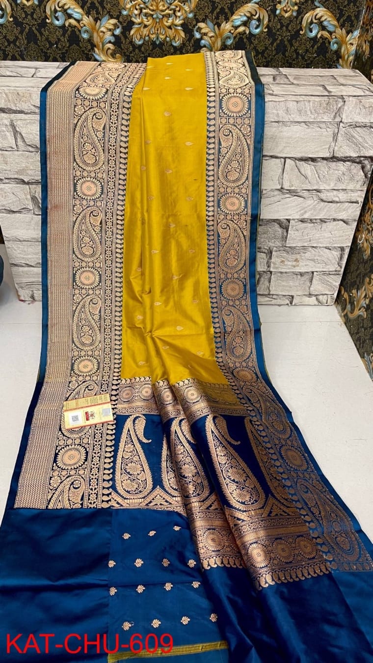 Pure Handloom Banarasi Katan Saree