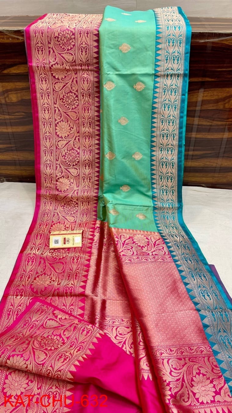 Pure Handloom Banarasi Katan Saree