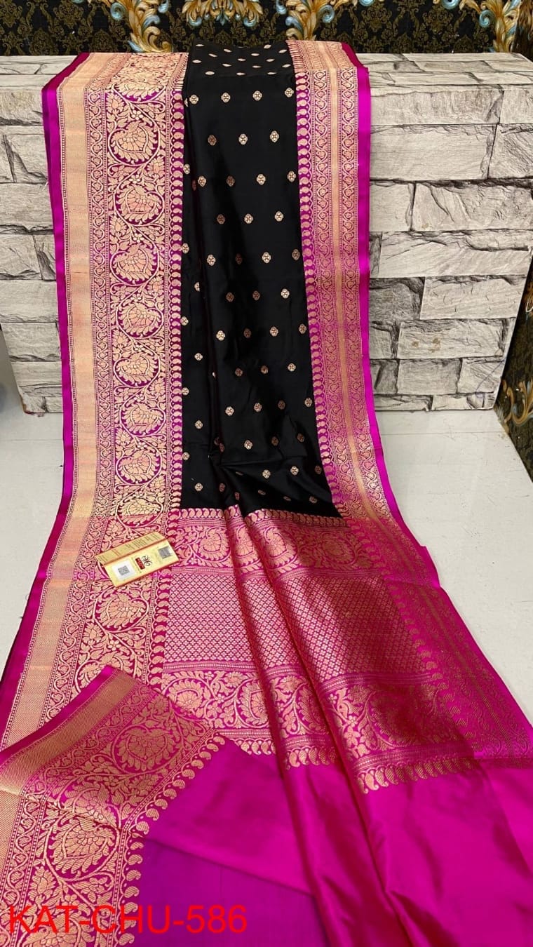 Pure Handloom Banarasi Katan Saree